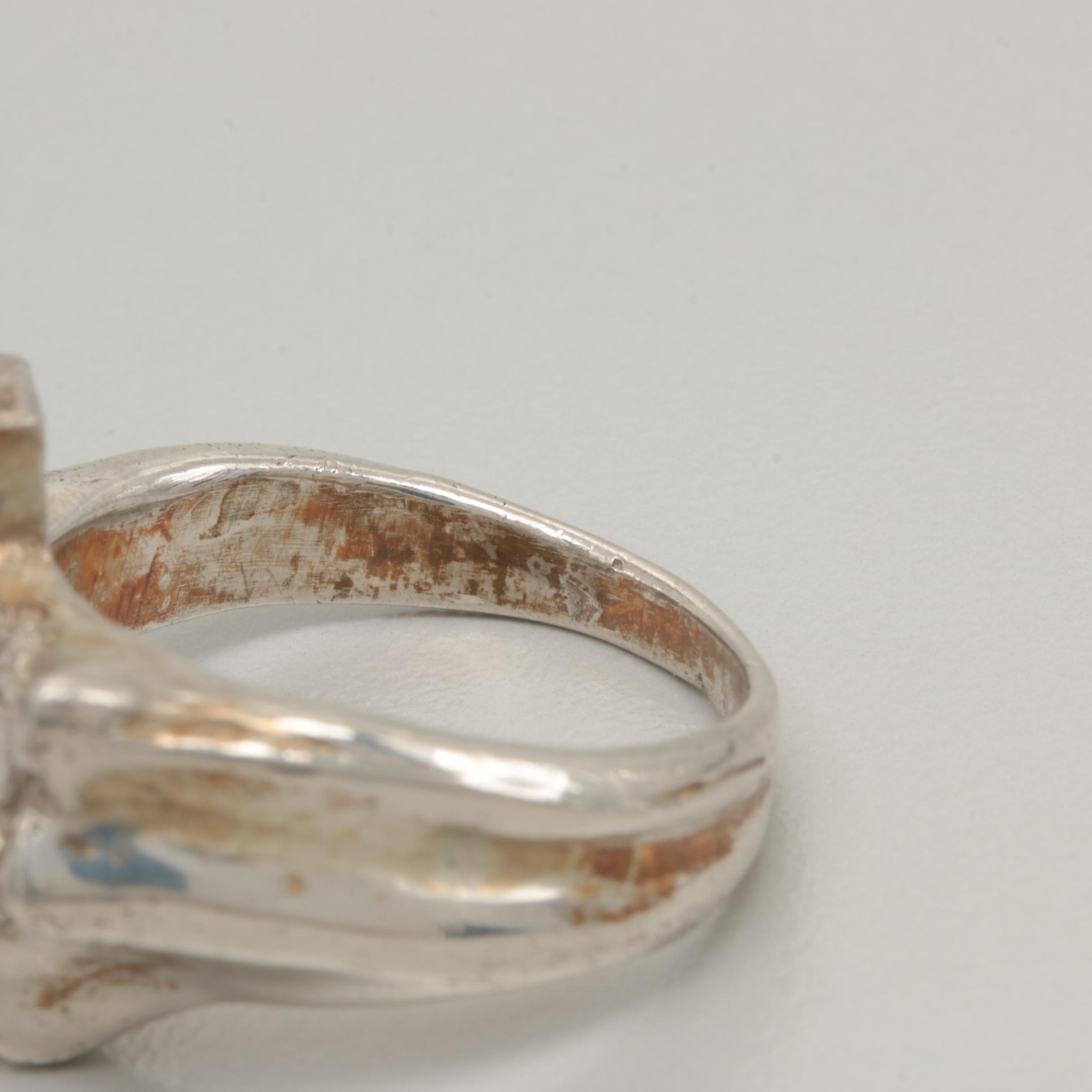 Sterling Silver Jewelry Selection Including Heart and Cross Motifs