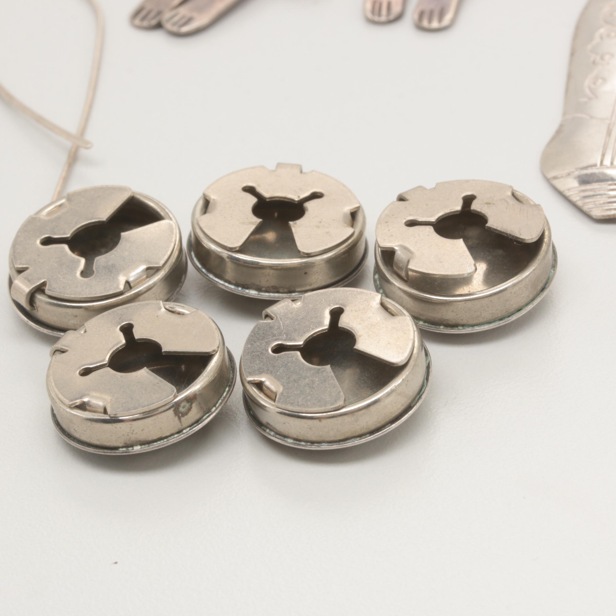 Sterling Silver Jewelry Featuring Richard Lindsay Anglo and Elwood Reynolds