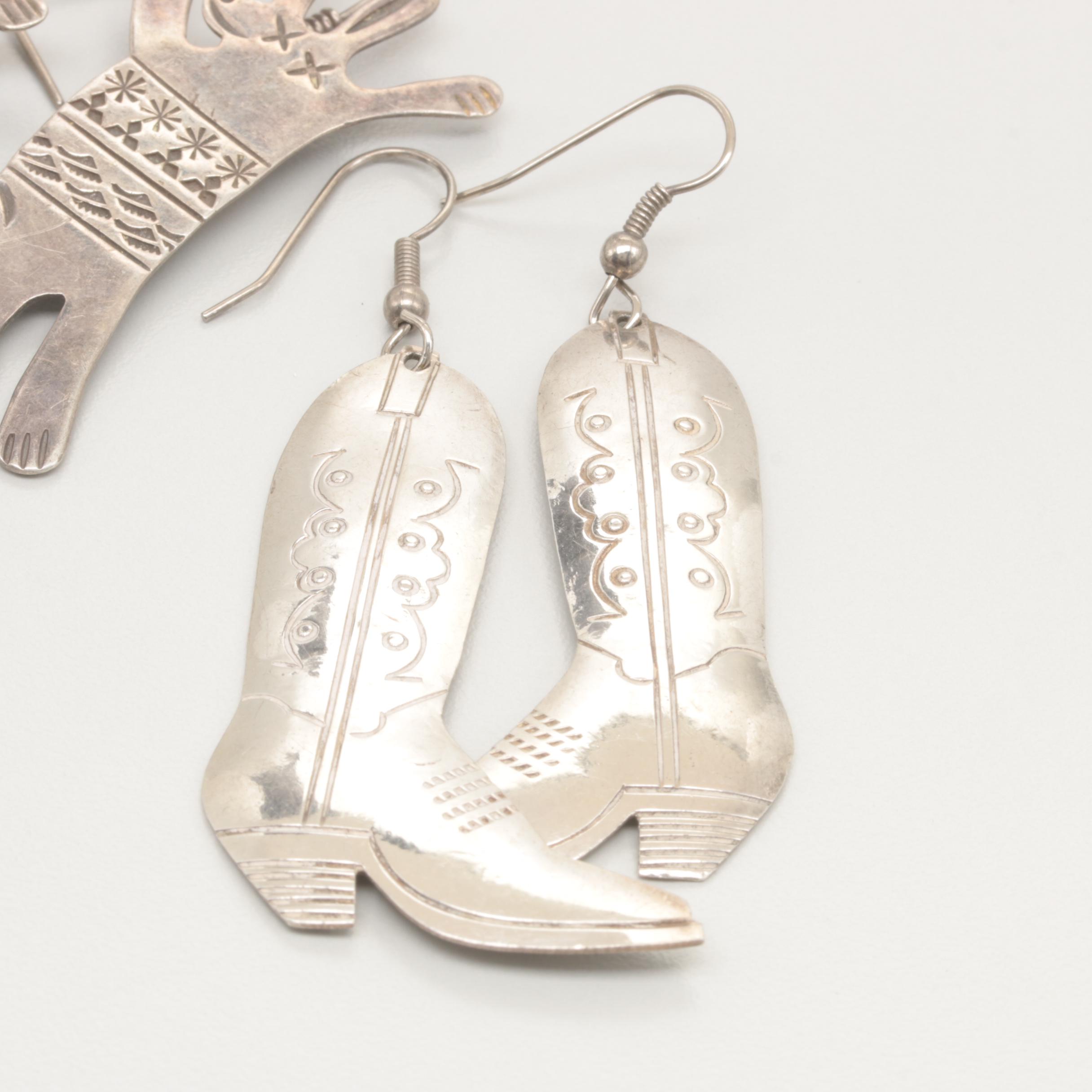 Sterling Silver Jewelry Featuring Richard Lindsay Anglo and Elwood Reynolds