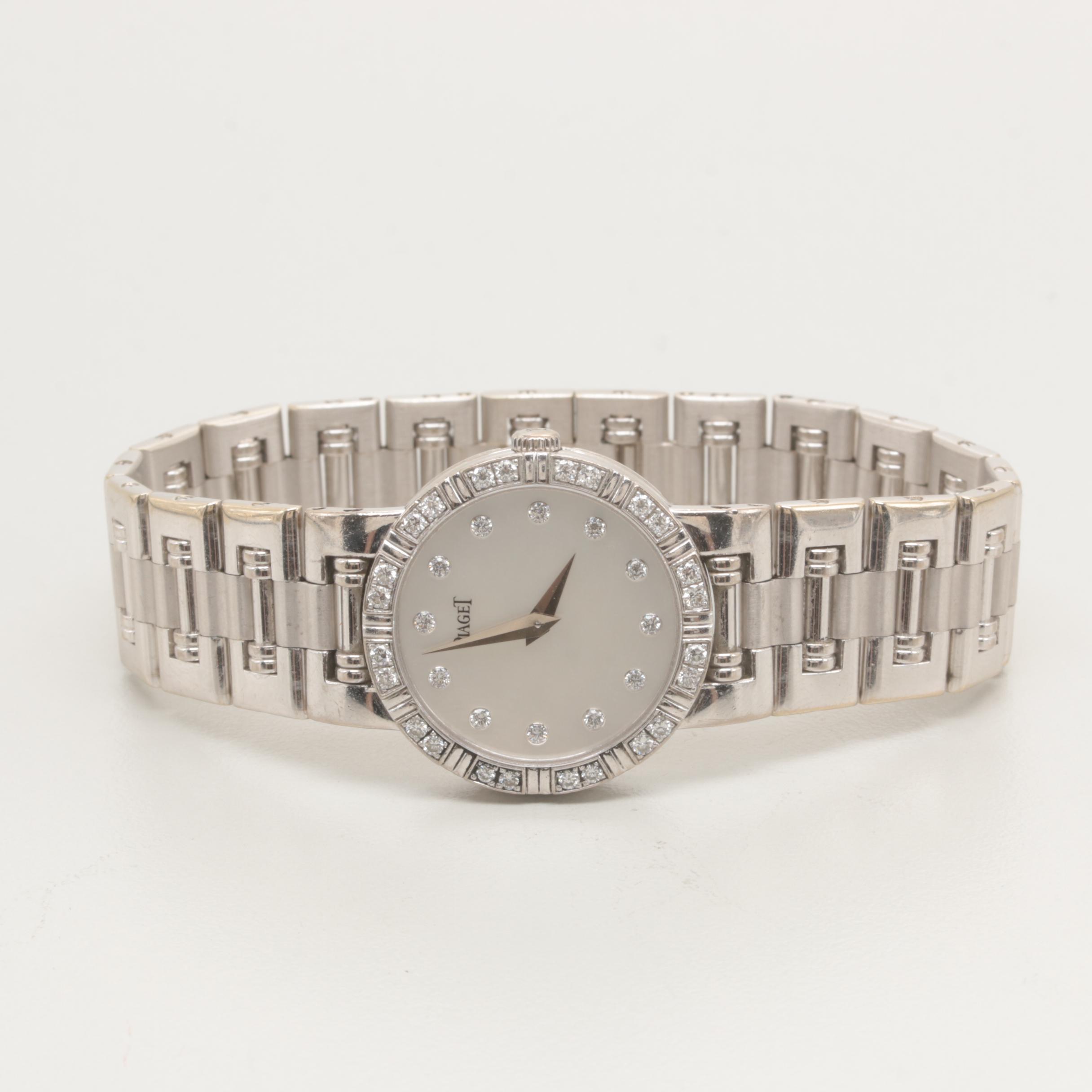 Piaget 18K White Gold Diamond "Dancer" Watch