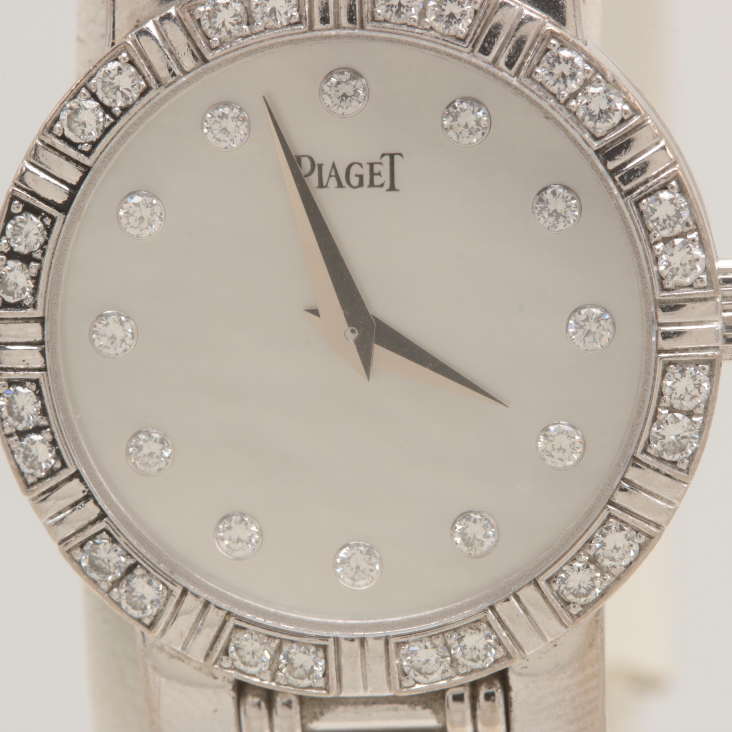 Piaget 18K White Gold Diamond "Dancer" Watch
