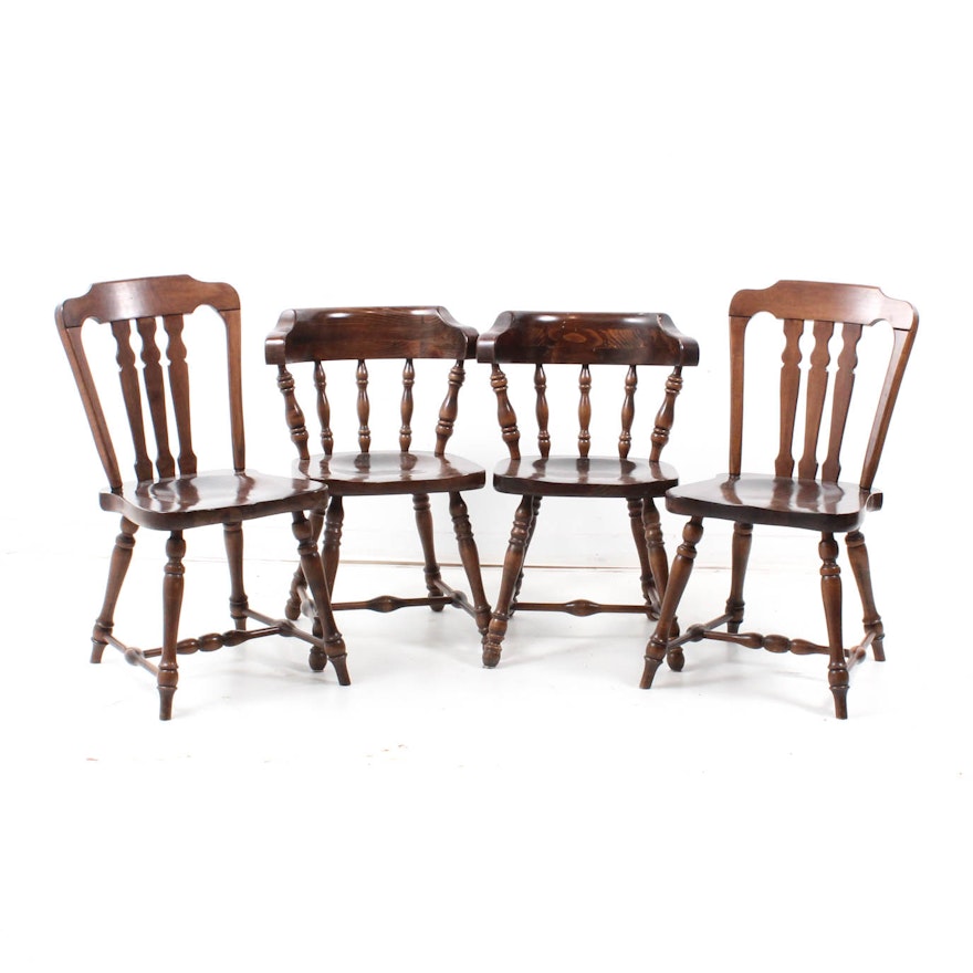 Rustic Pine Side Chairs