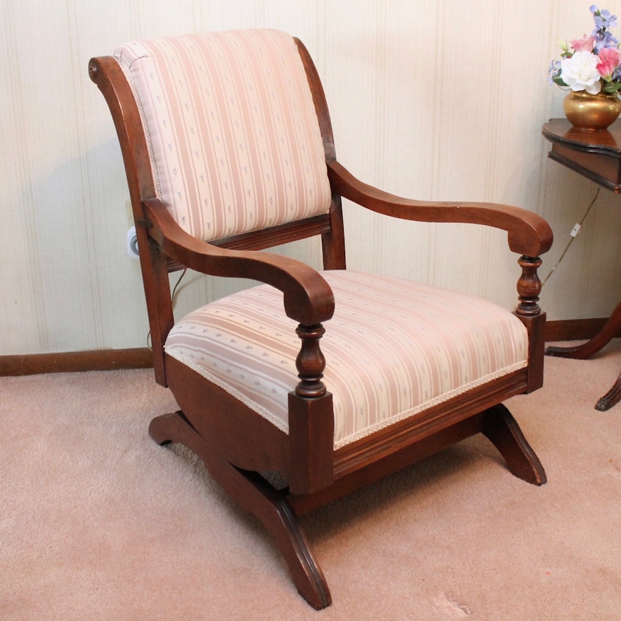 Antique Walnut Rocking Chair