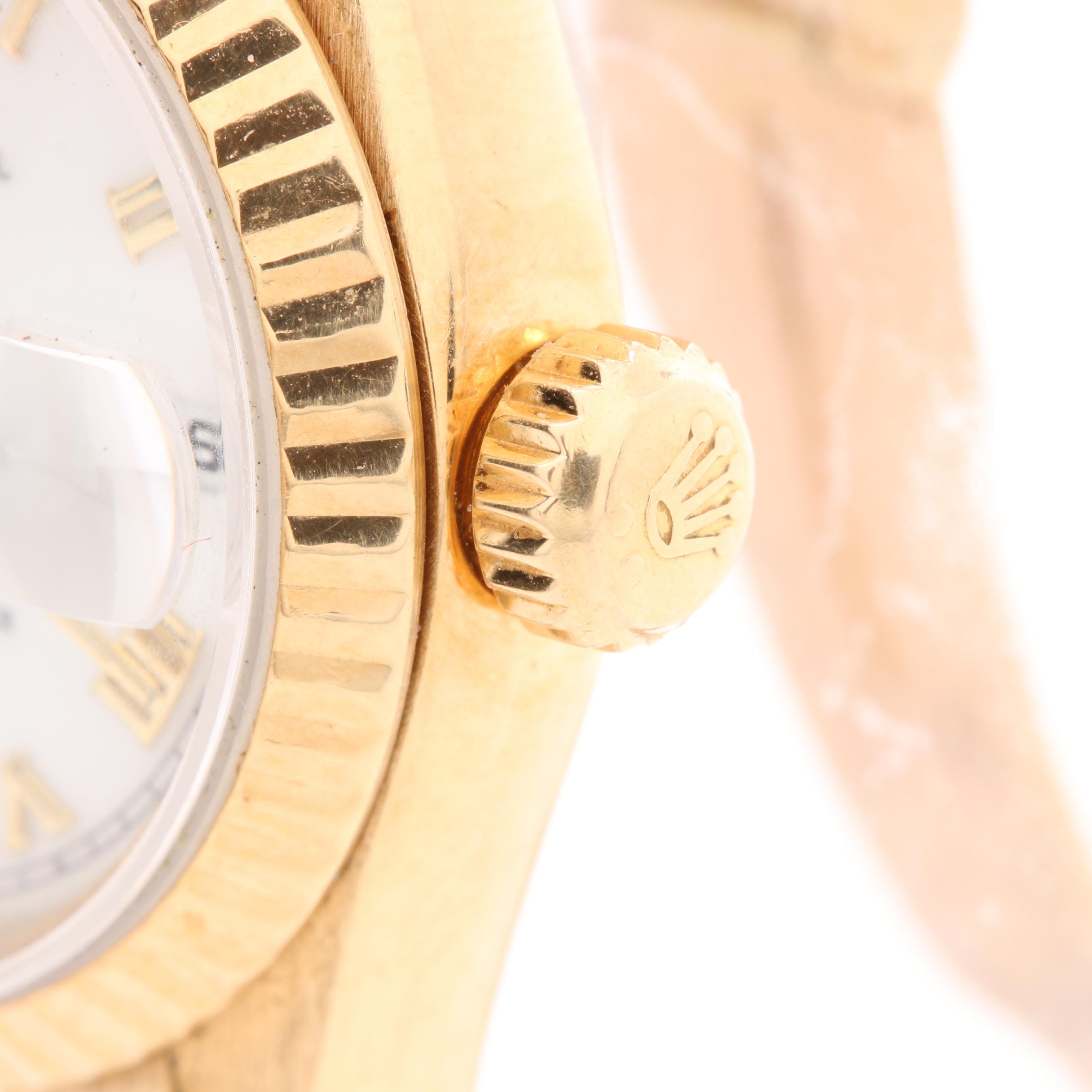Circa 1999 Rolex Oyster Perpetual Datejust 18K Yellow Gold Watch