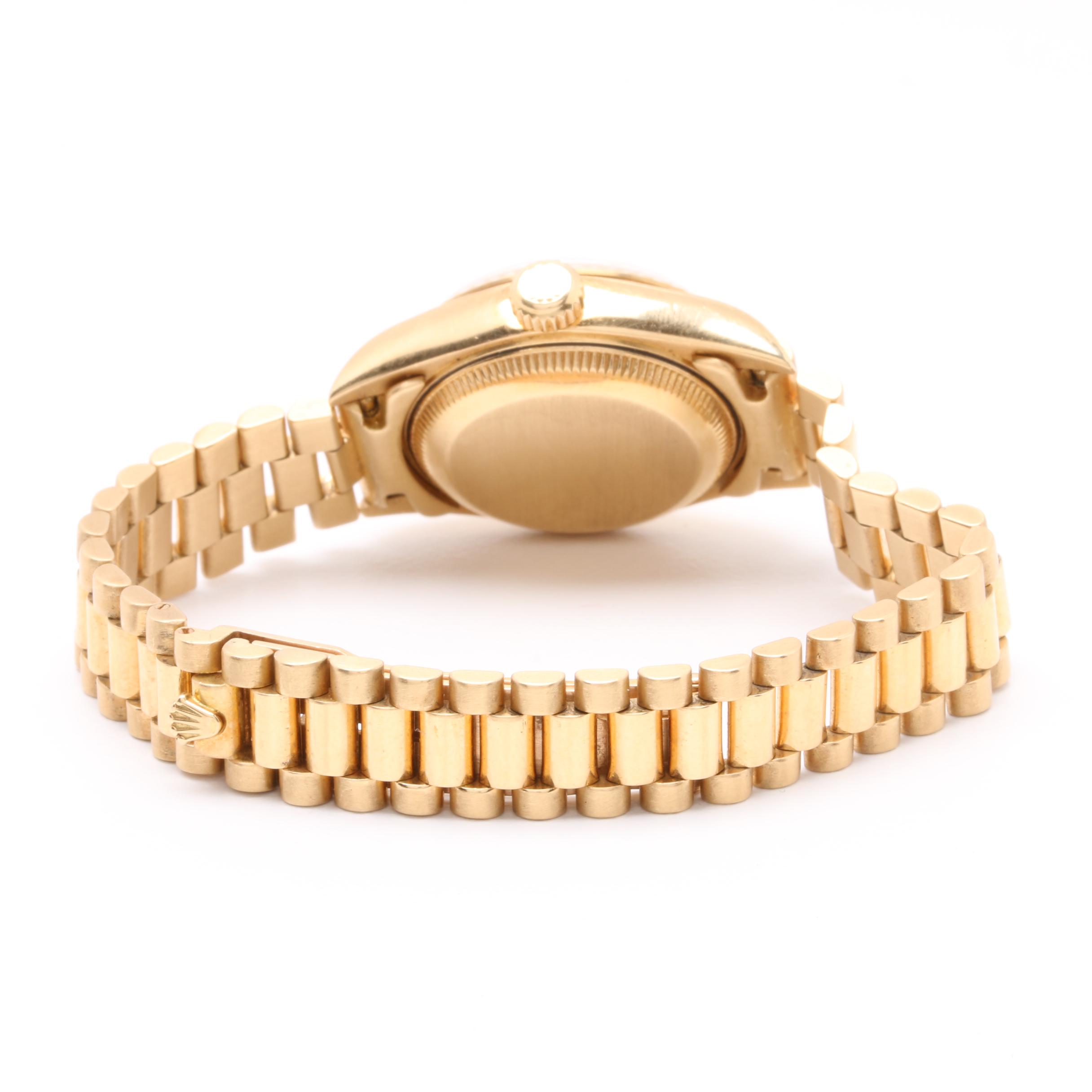 Circa 1999 Rolex Oyster Perpetual Datejust 18K Yellow Gold Watch