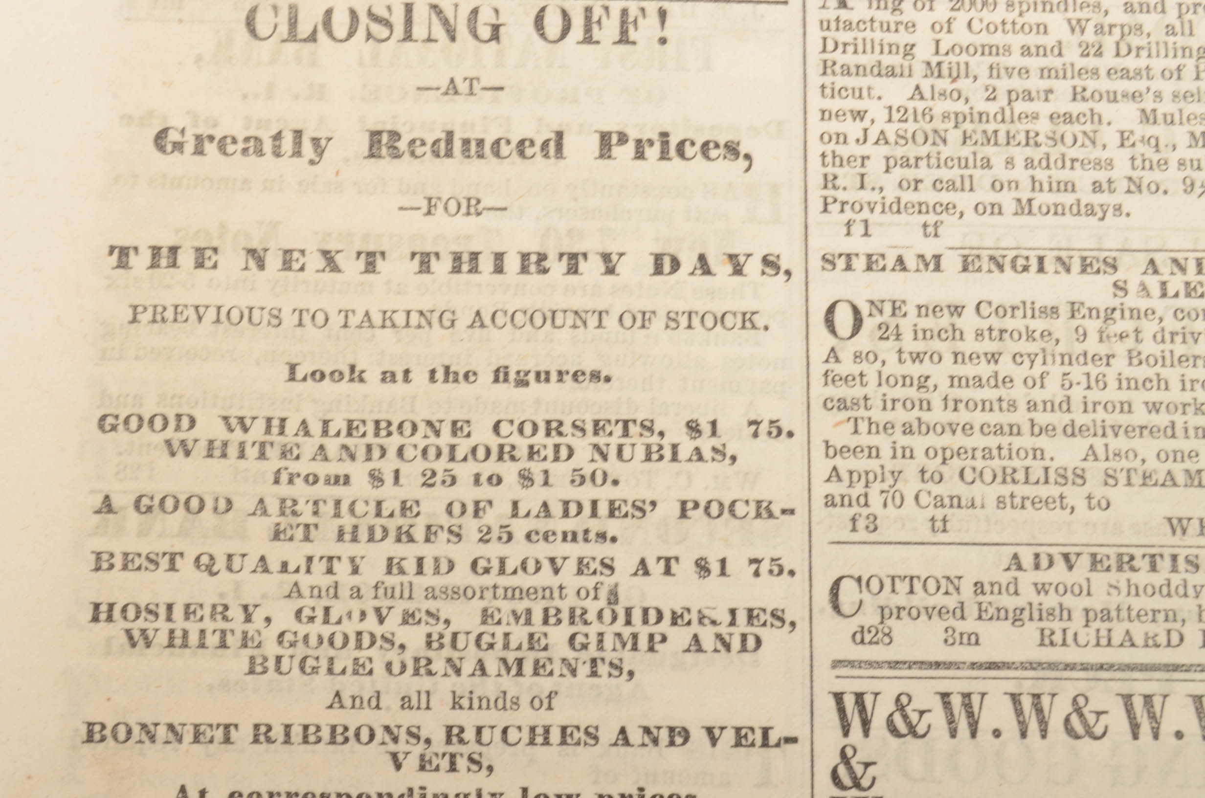 1862 Civil War Enlistment Paper with a Newspaper