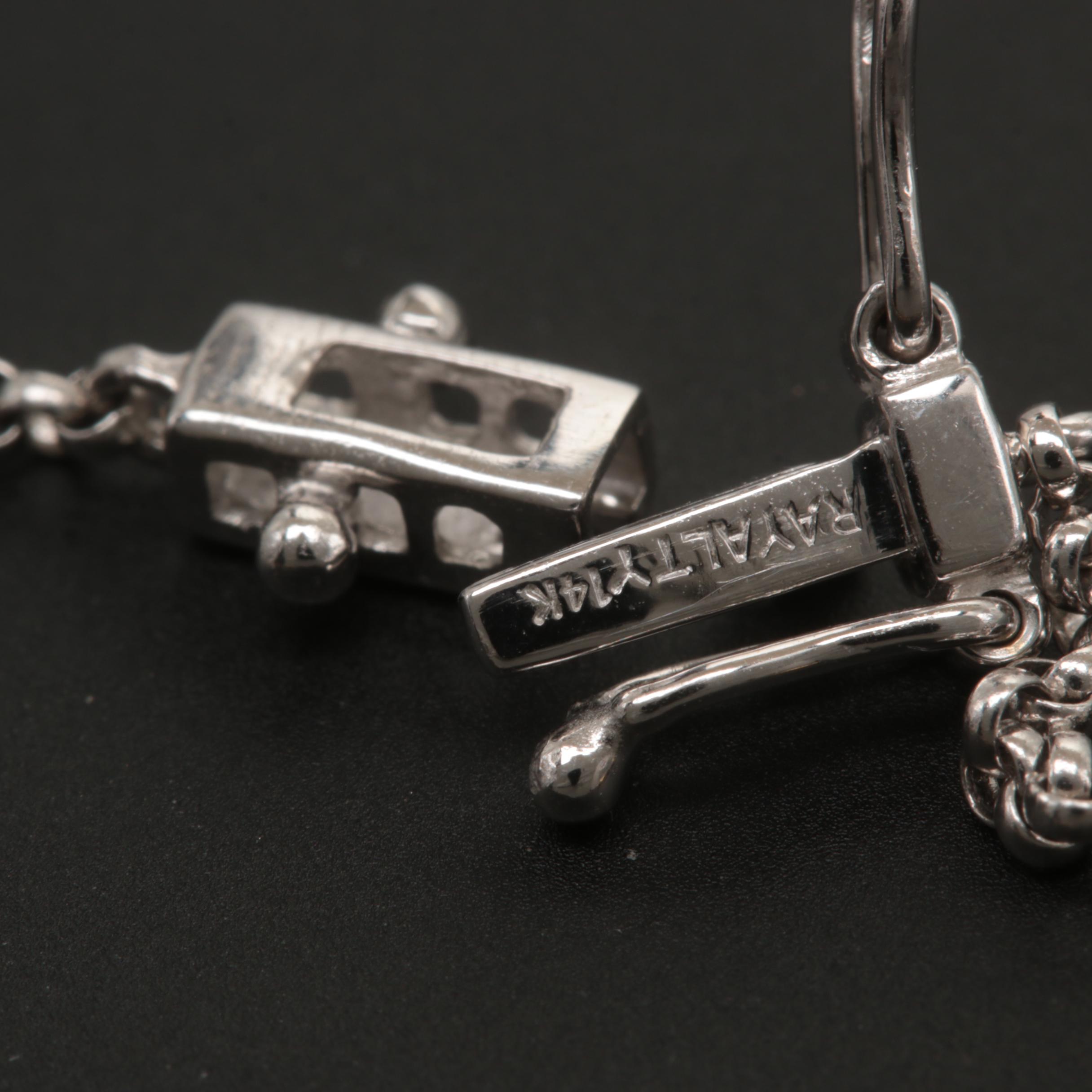 14K Tri-Color Gold 0.96 ctw Diamond Necklace