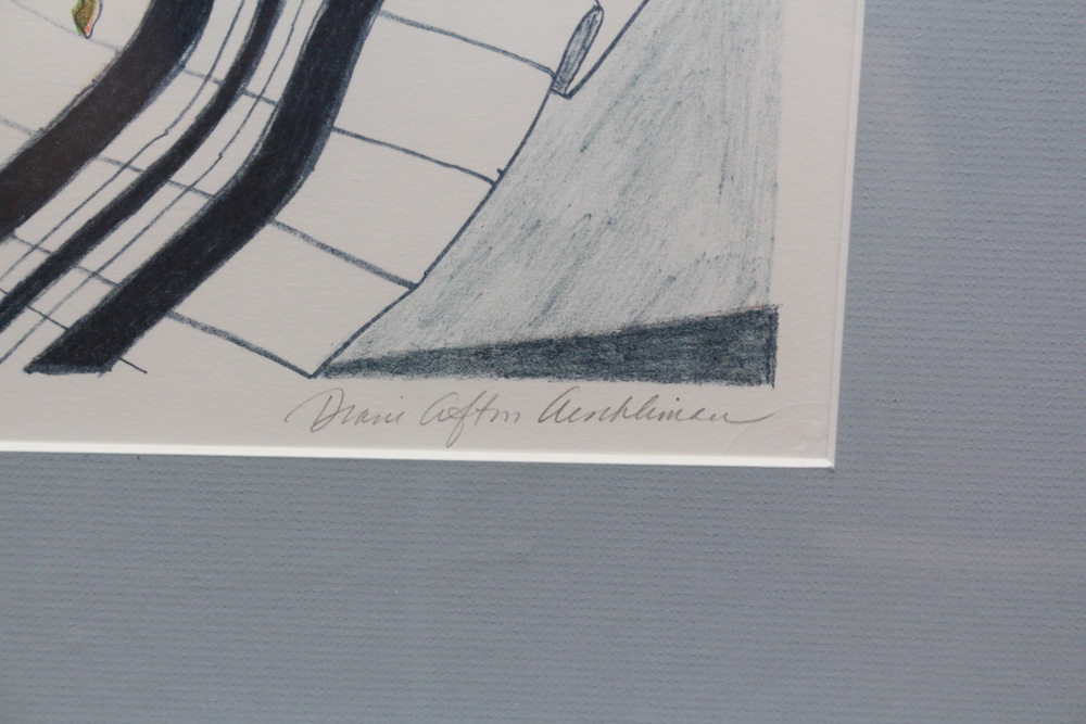 Signed Limited Edition Lithograph "The Sixth Plate" by Diane Afton Aeschliman