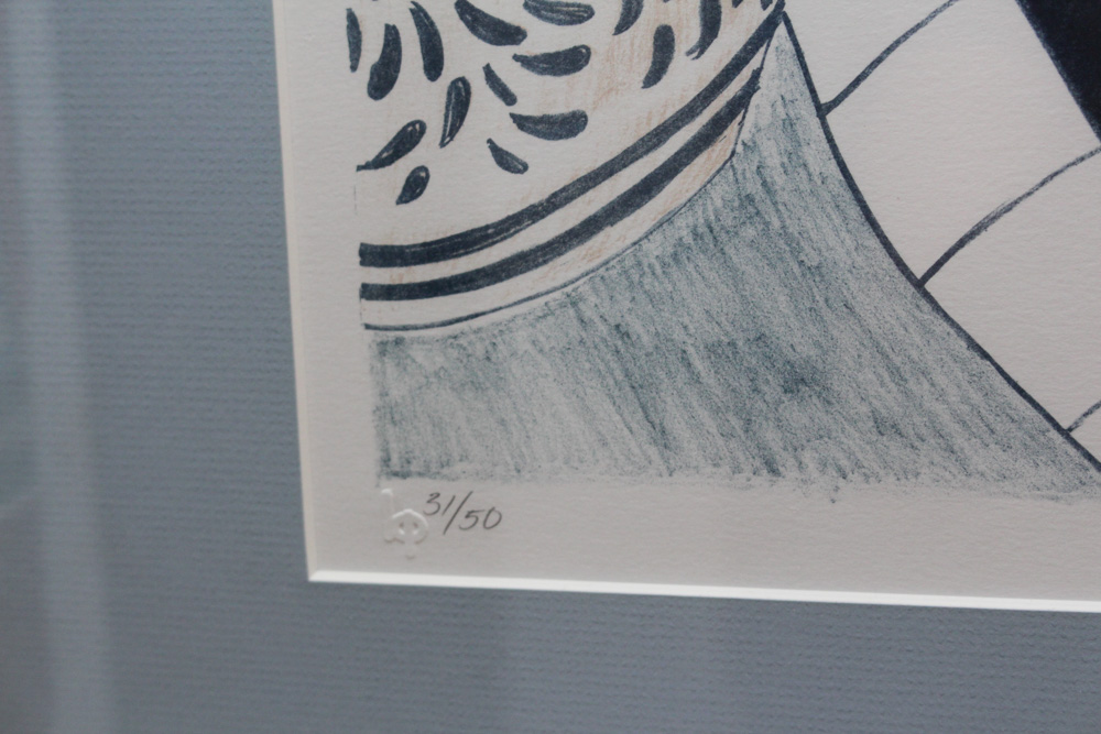 Signed Limited Edition Lithograph "The Sixth Plate" by Diane Afton Aeschliman