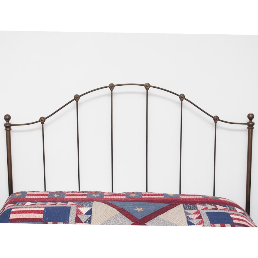 Vintage Wrought Metal Full-Size Bed Frame