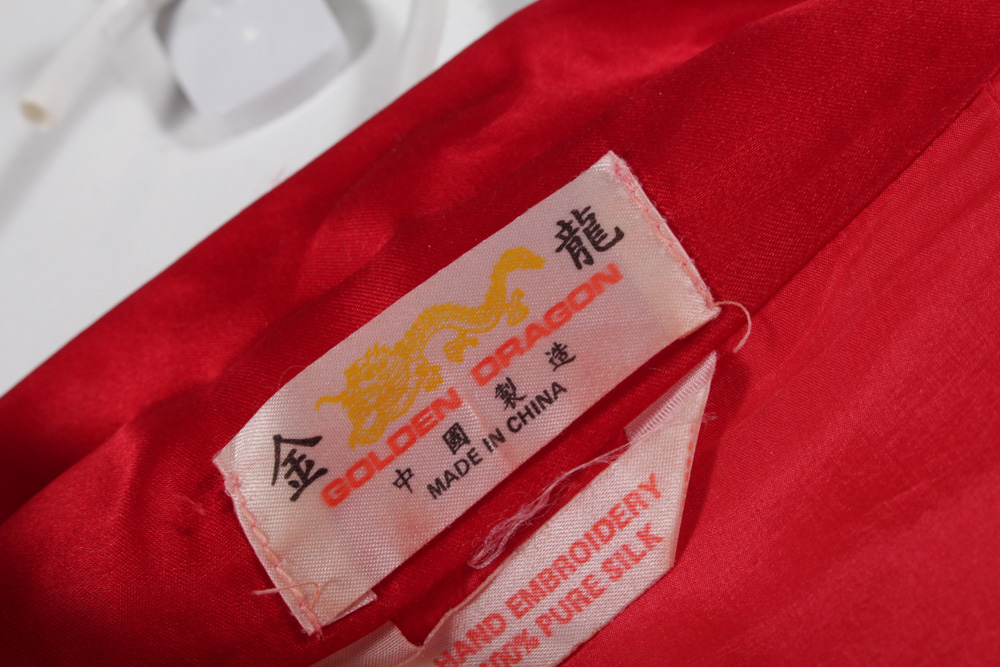 Vintage Chinese Embroidered Robe and Japanese Kimono Style Robe