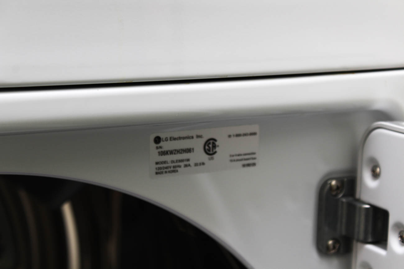 LG Sensor Dry Front Loading Dryer