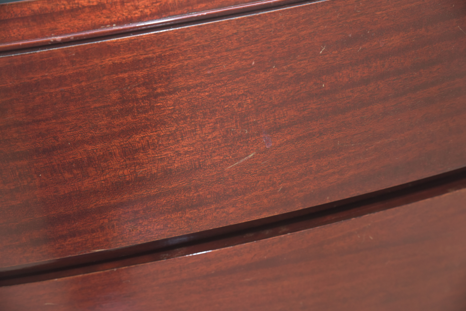 Vintage Art Deco Style Bow Front Chest of Drawers