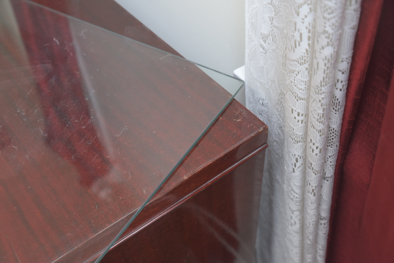 Vintage Art Deco Style Bow Front Chest of Drawers