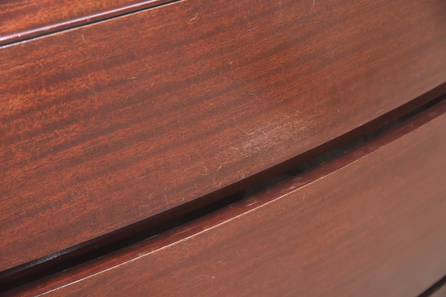 Vintage Art Deco Style Bow Front Chest of Drawers