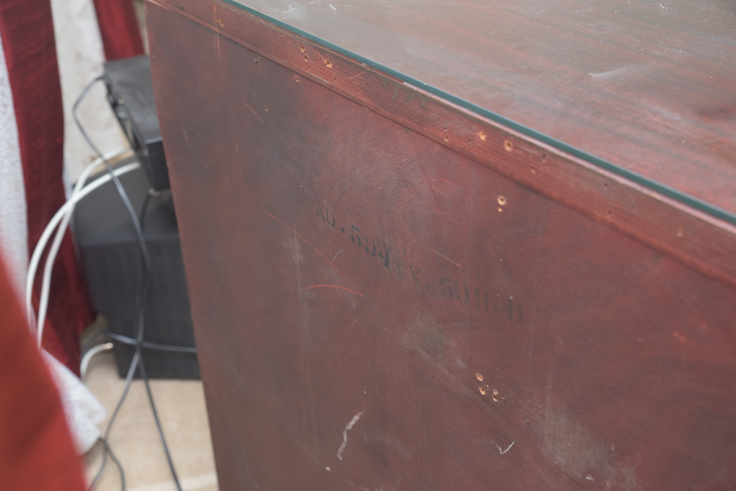 Vintage Art Deco Style Bow Front Chest of Drawers