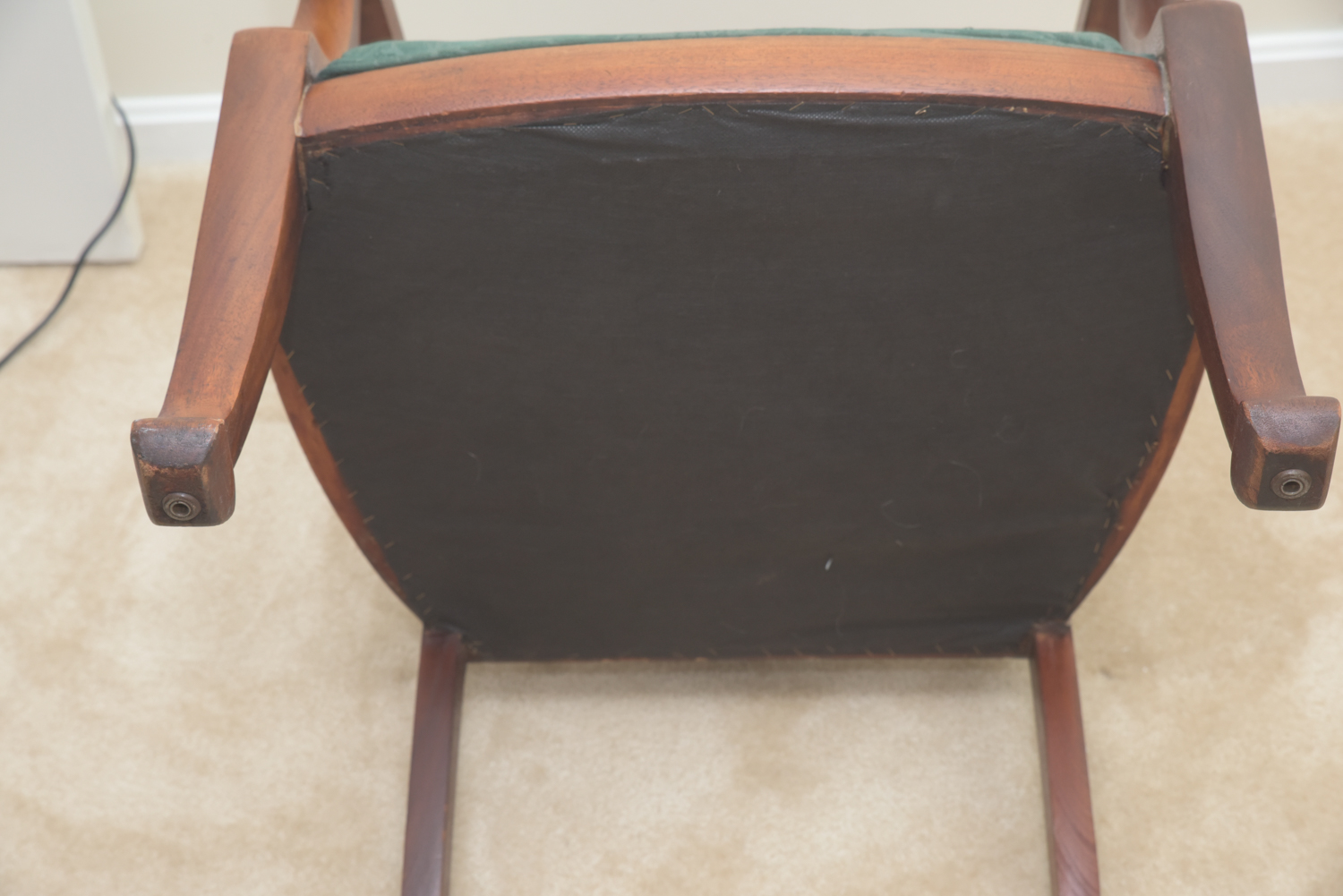 Vintage Matched Veneer Wooden Armchair