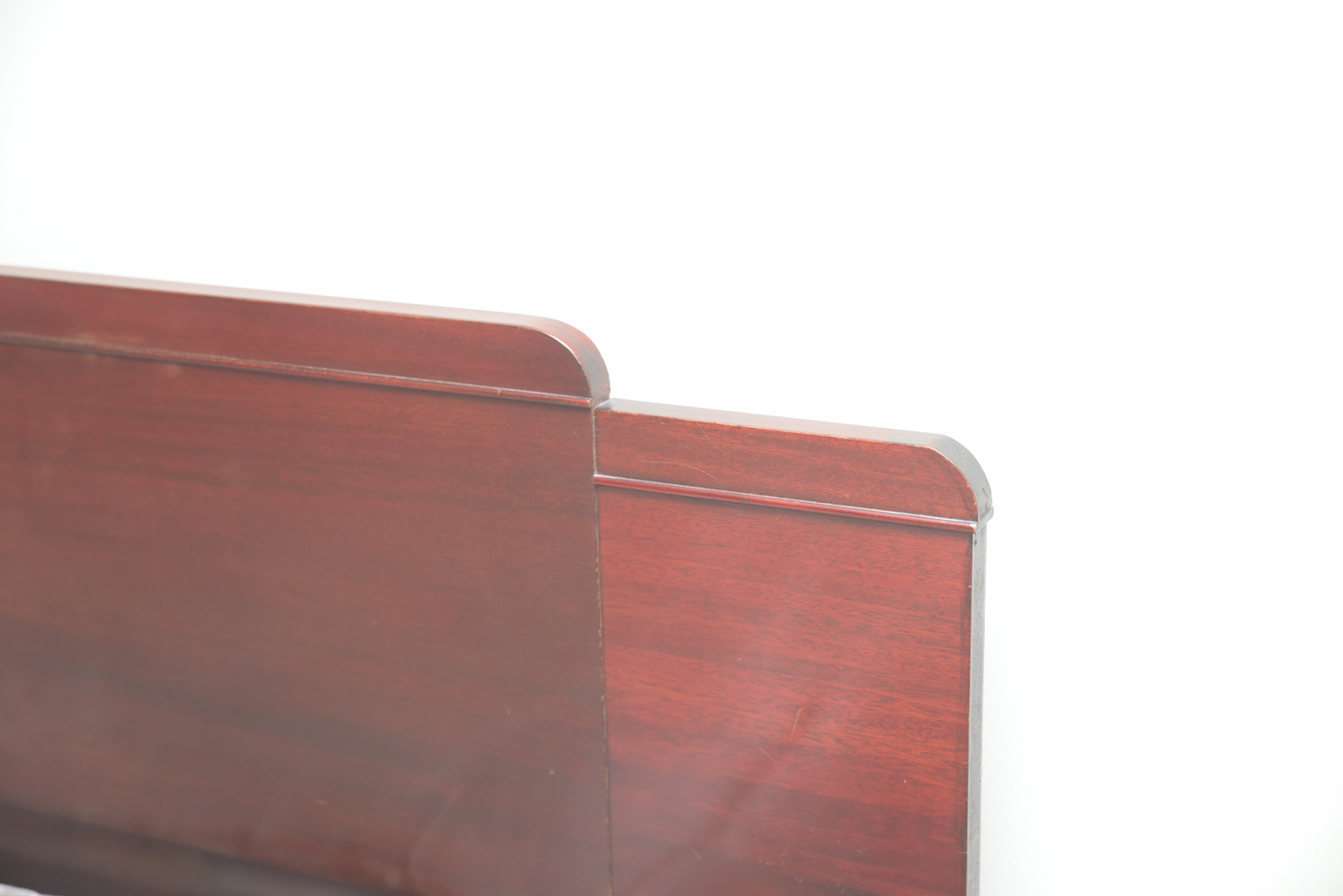 Vintage Art Deco Style Mahogany Queen Sized Headboard