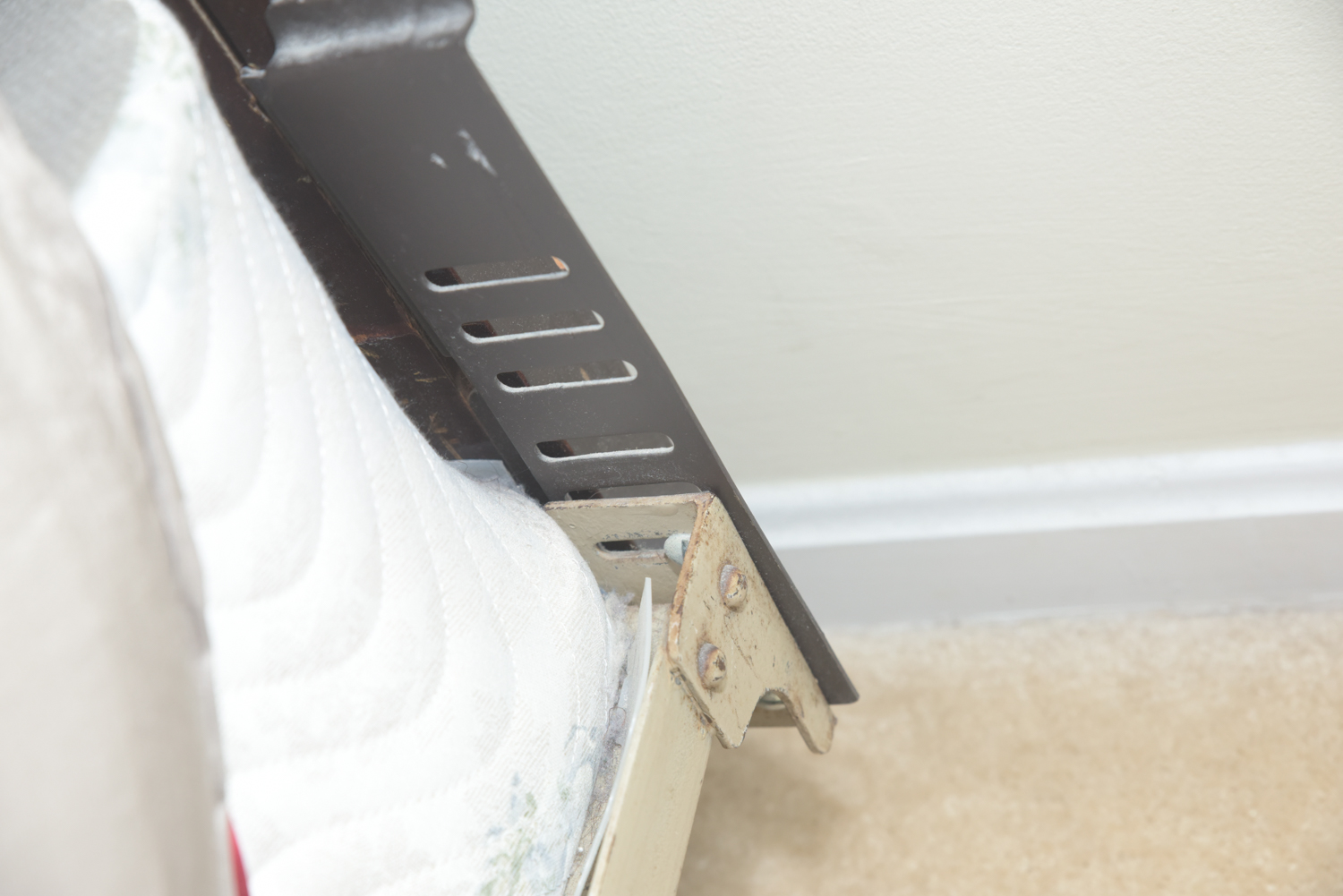 Vintage Art Deco Style Mahogany Queen Sized Headboard