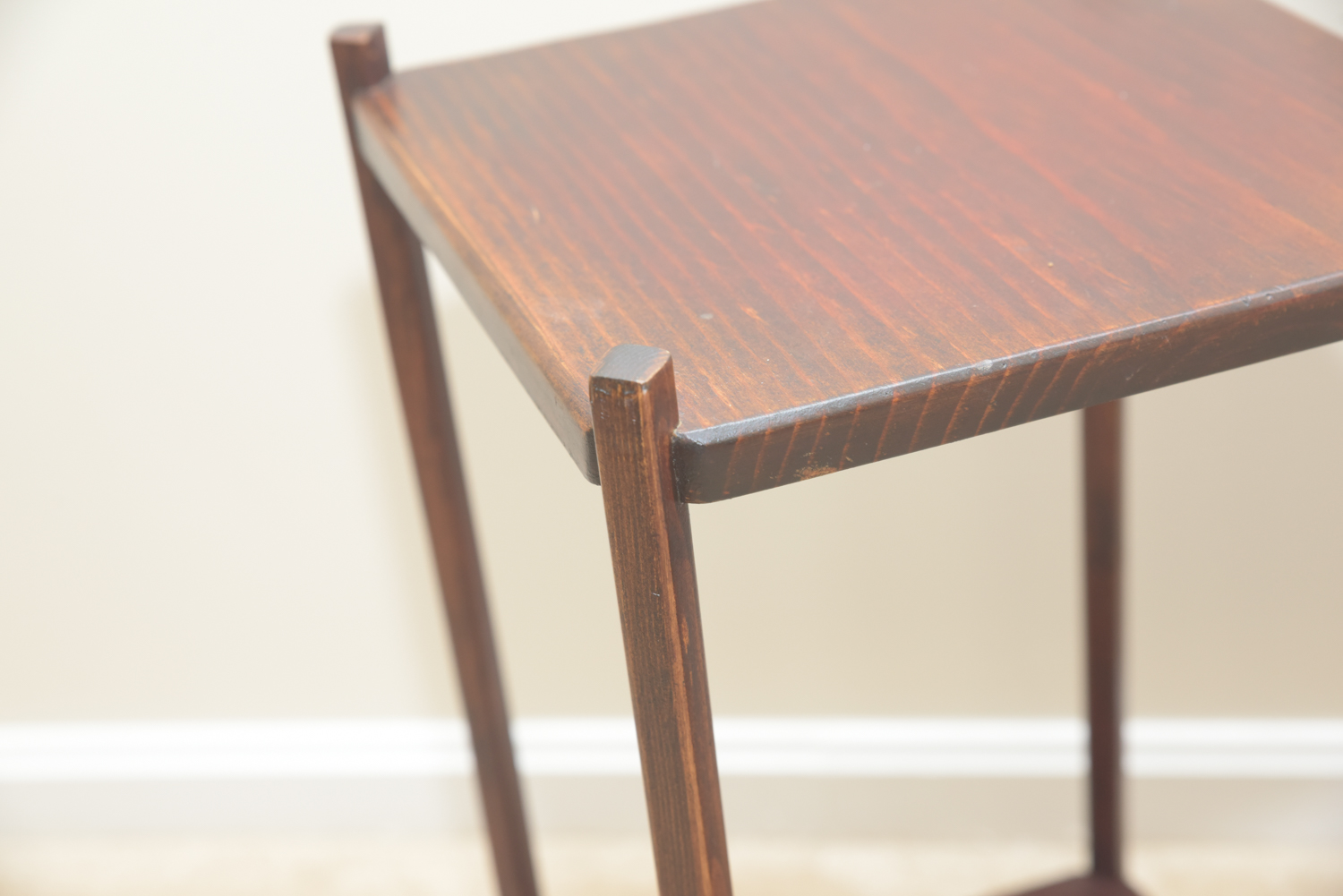 Vintage Two Tier Wooden Side Tables