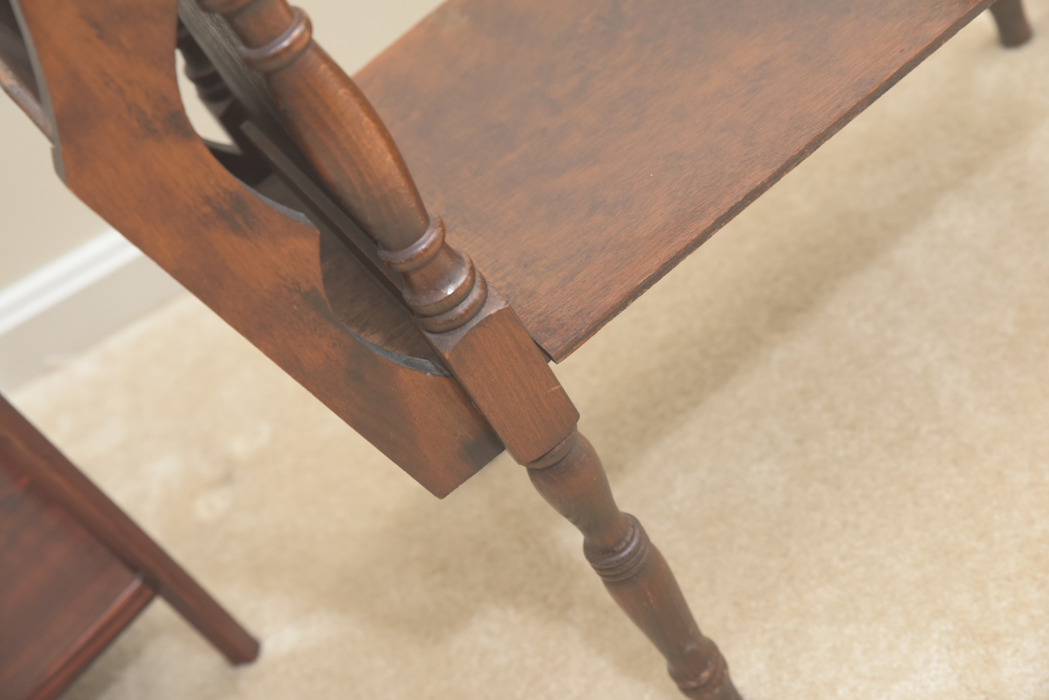 Vintage Two Tier Wooden Side Tables