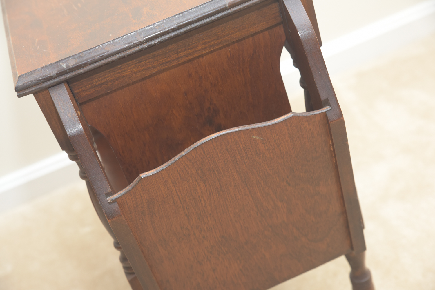 Vintage Two Tier Wooden Side Tables