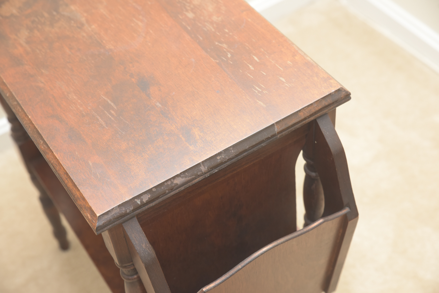 Vintage Two Tier Wooden Side Tables