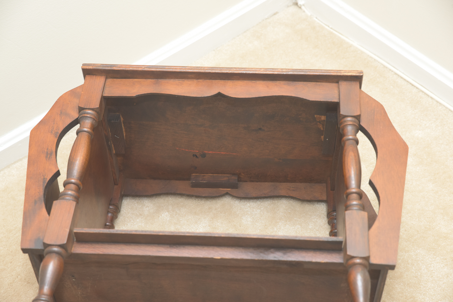 Vintage Two Tier Wooden Side Tables