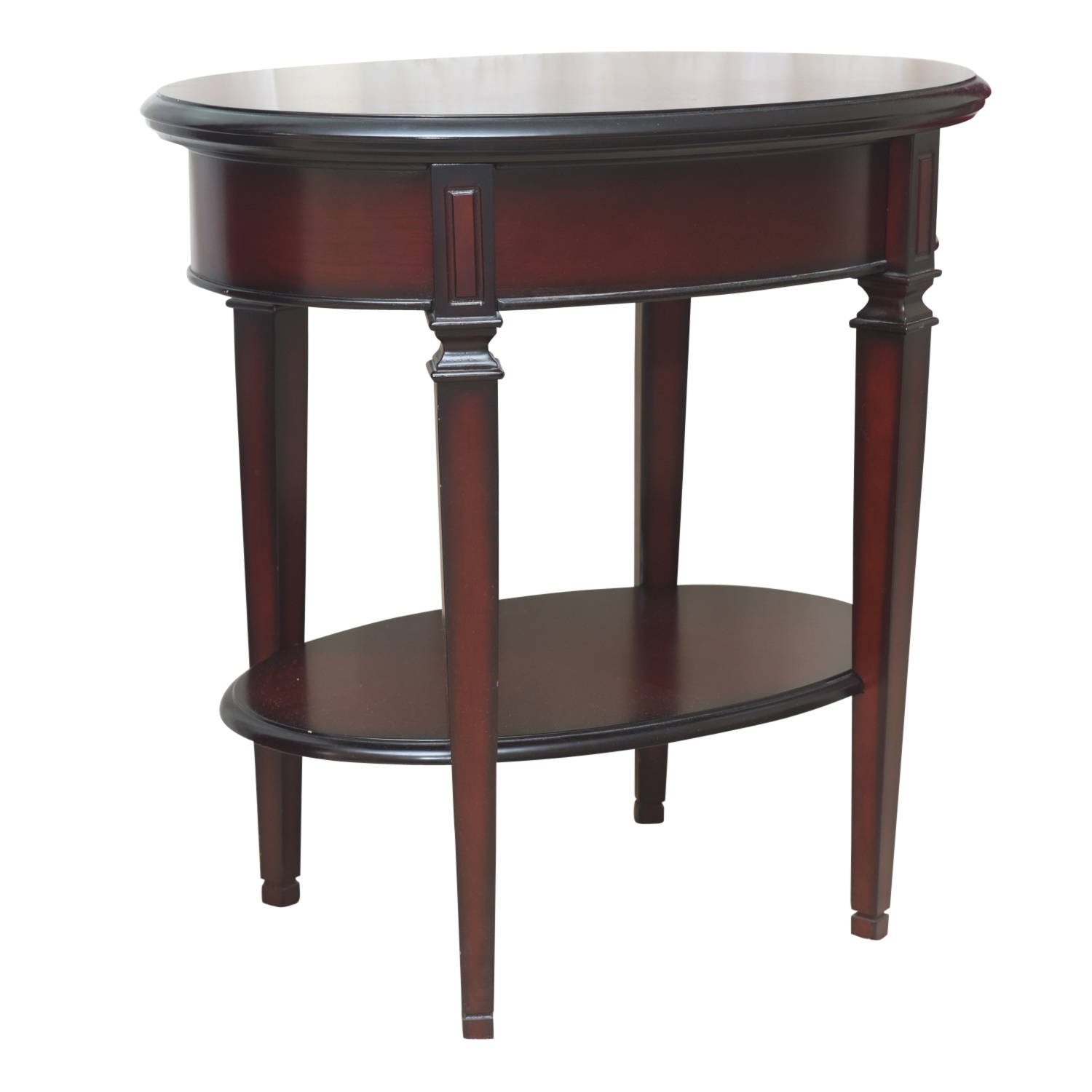 Mahogany Two-Tier Accent Tables by The Bombay Company