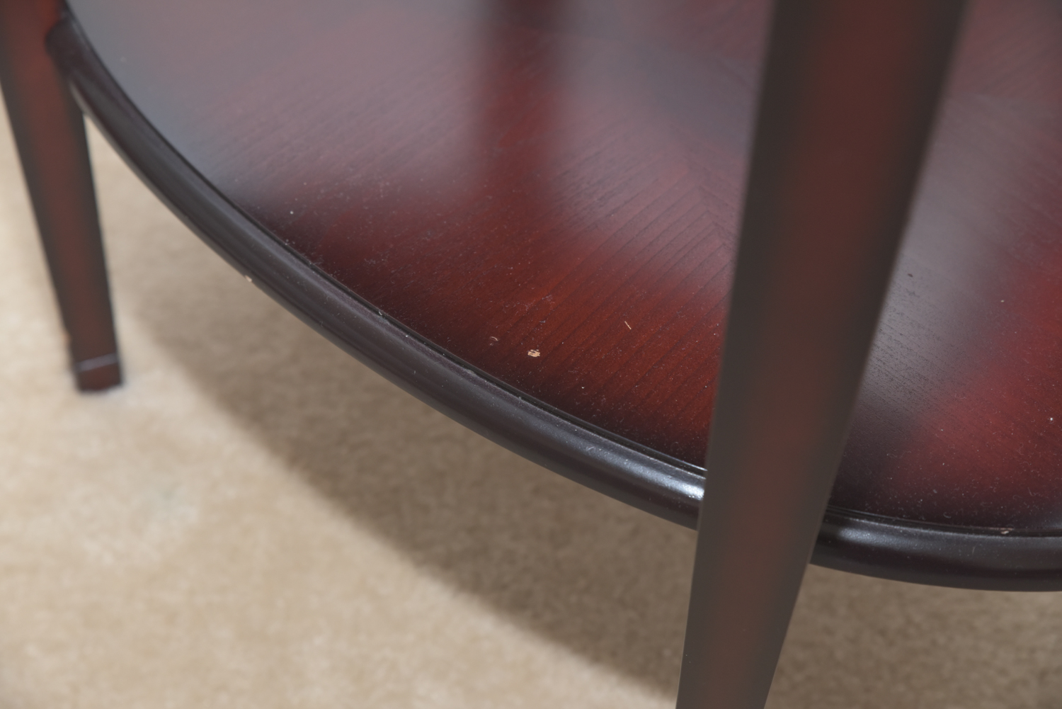 Mahogany Two-Tier Accent Tables by The Bombay Company