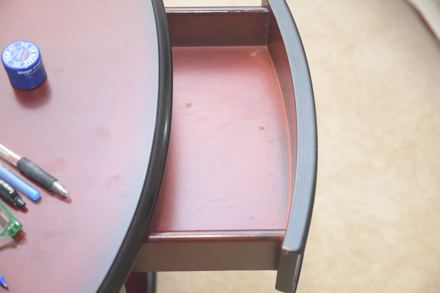 Mahogany Two-Tier Accent Tables by The Bombay Company