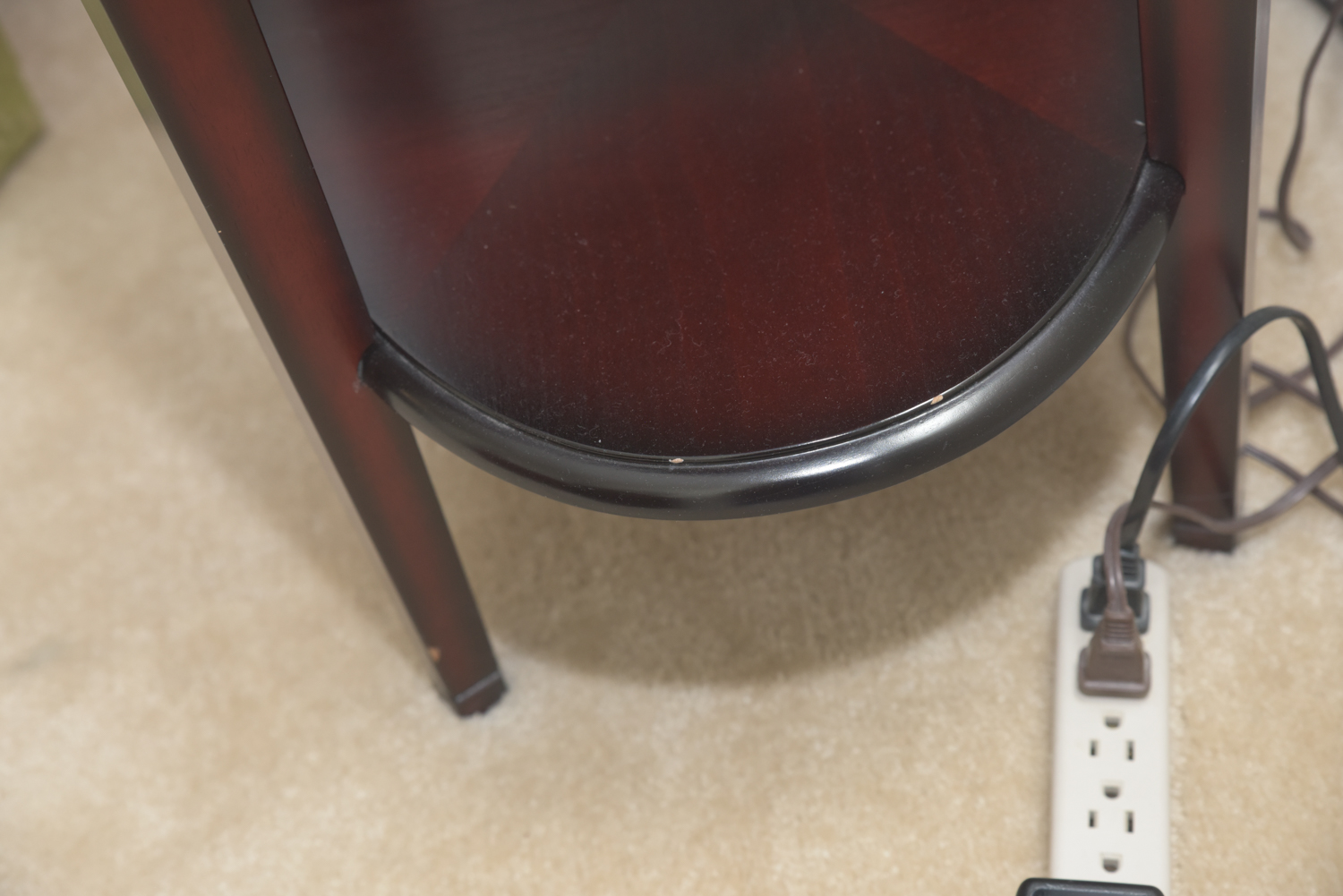 Mahogany Two-Tier Accent Tables by The Bombay Company