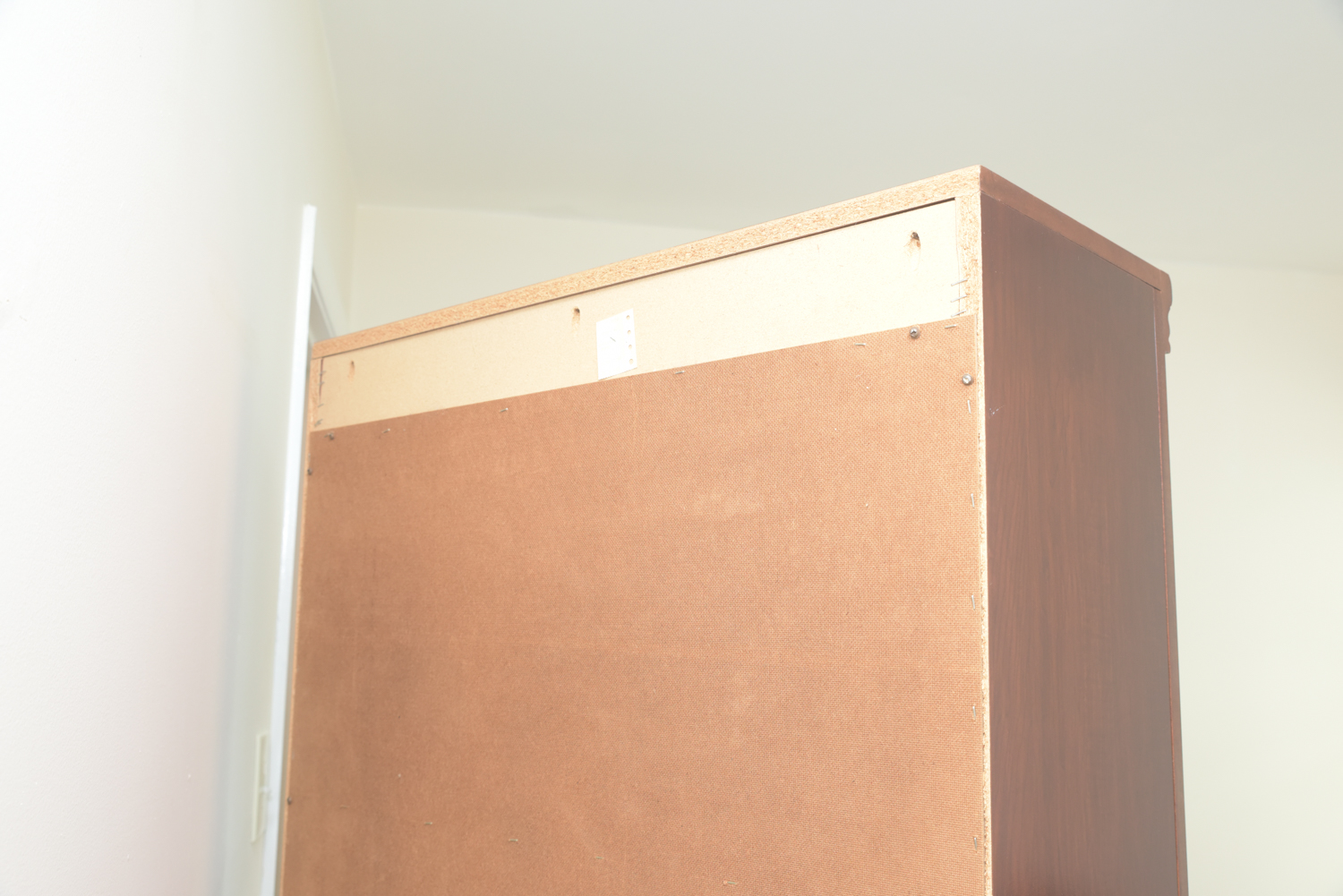 Scallop Accented Wood Finished Laminate Bookcases