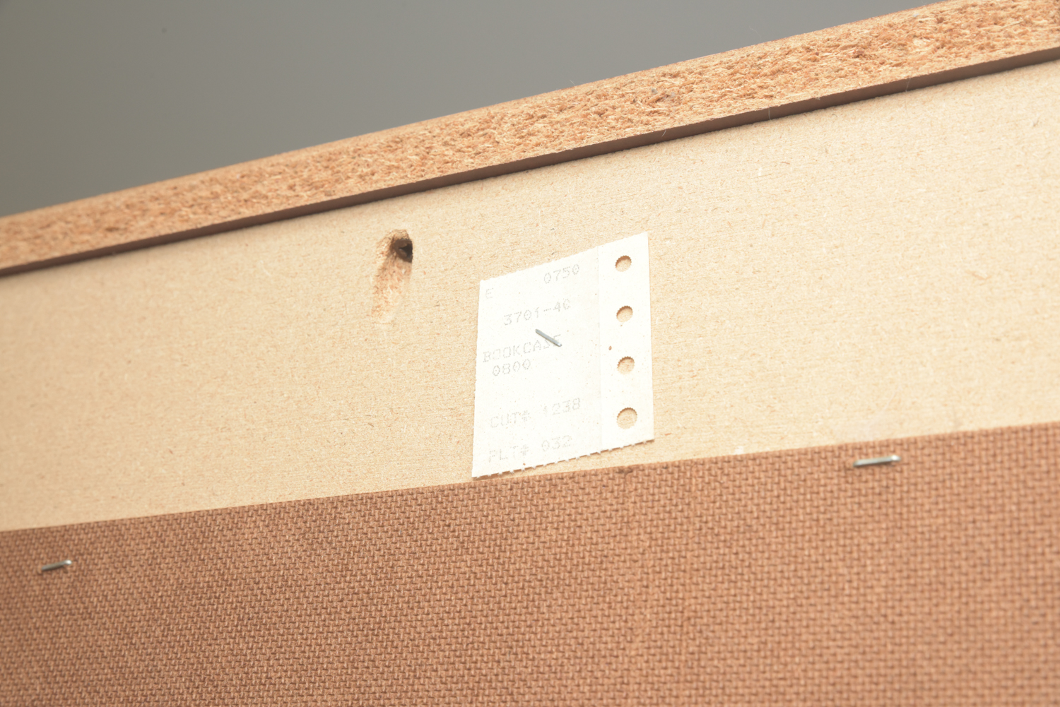 Scallop Accented Wood Finished Laminate Bookcases