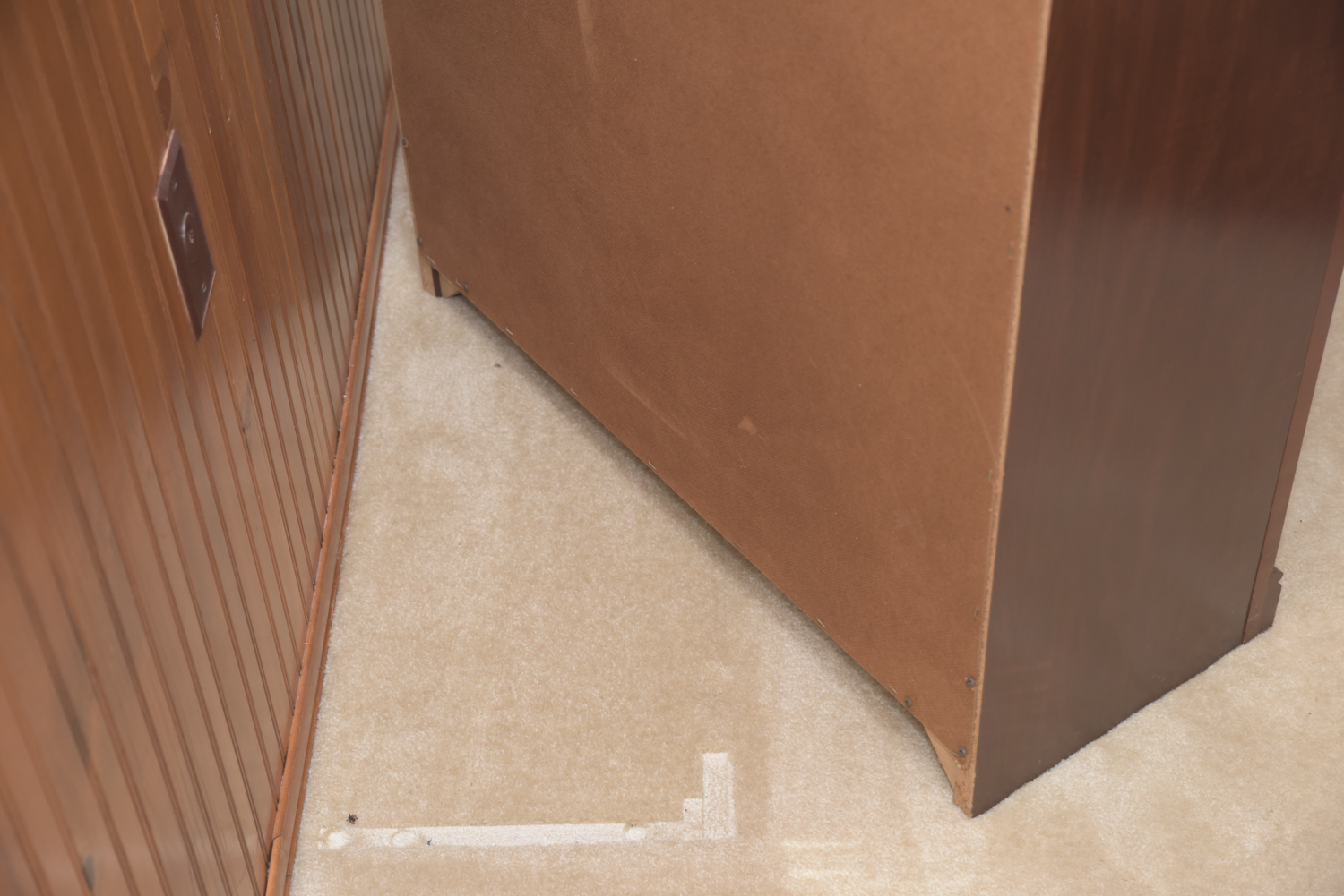 Scallop Accented Wood Finished Laminate Bookcases