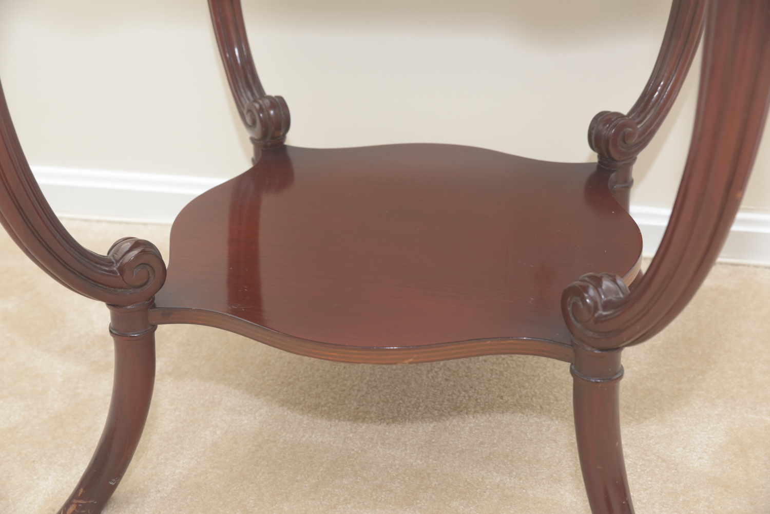 Vintage Leather-Topped Accent Tables