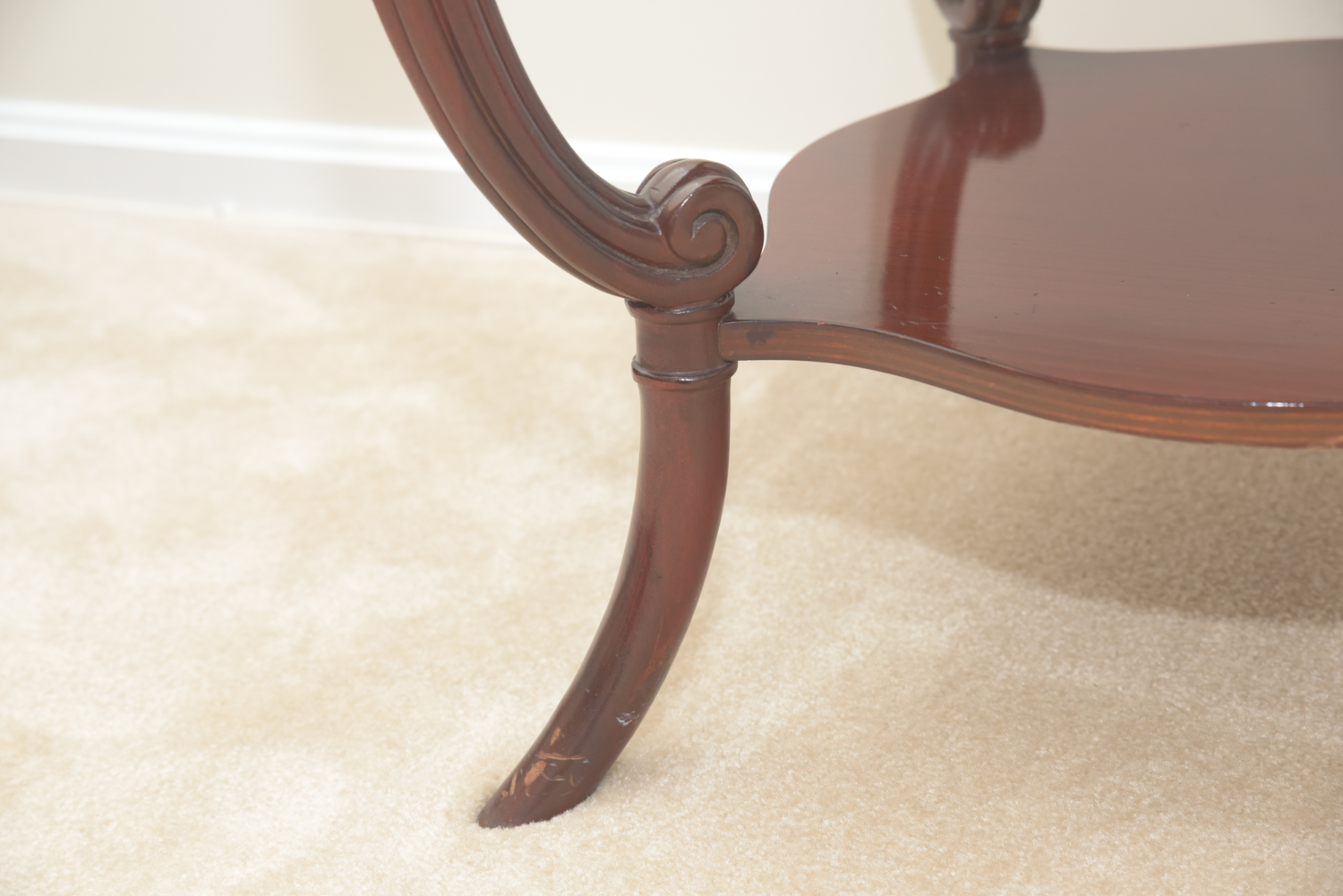 Vintage Leather-Topped Accent Tables