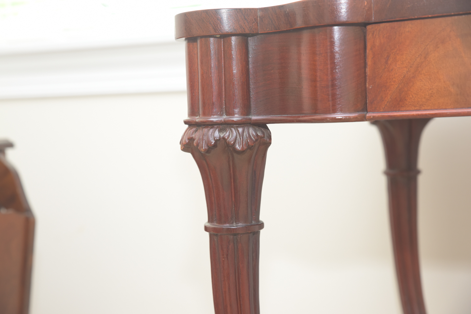 Vintage Leather-Topped Accent Tables