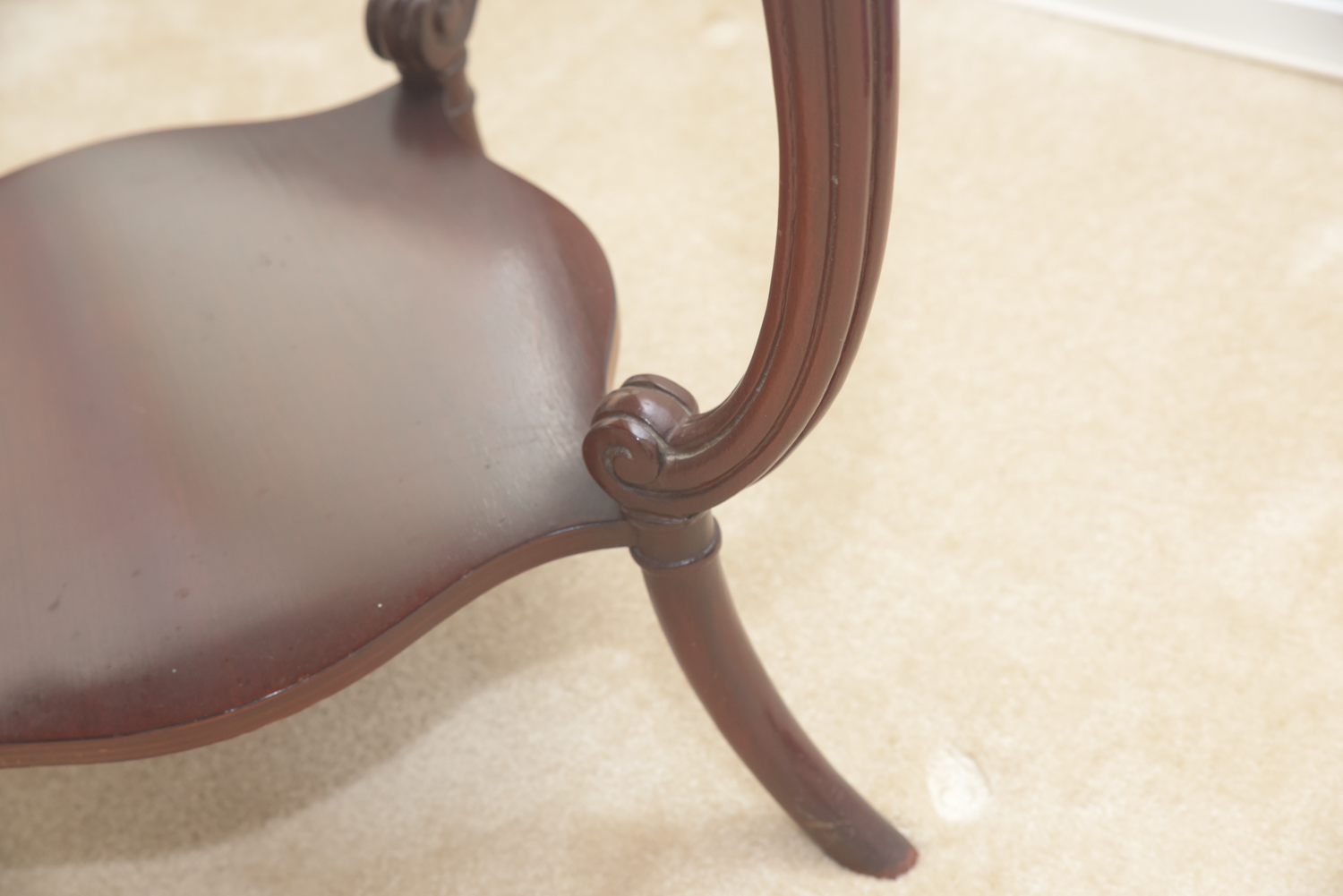 Vintage Leather-Topped Accent Tables