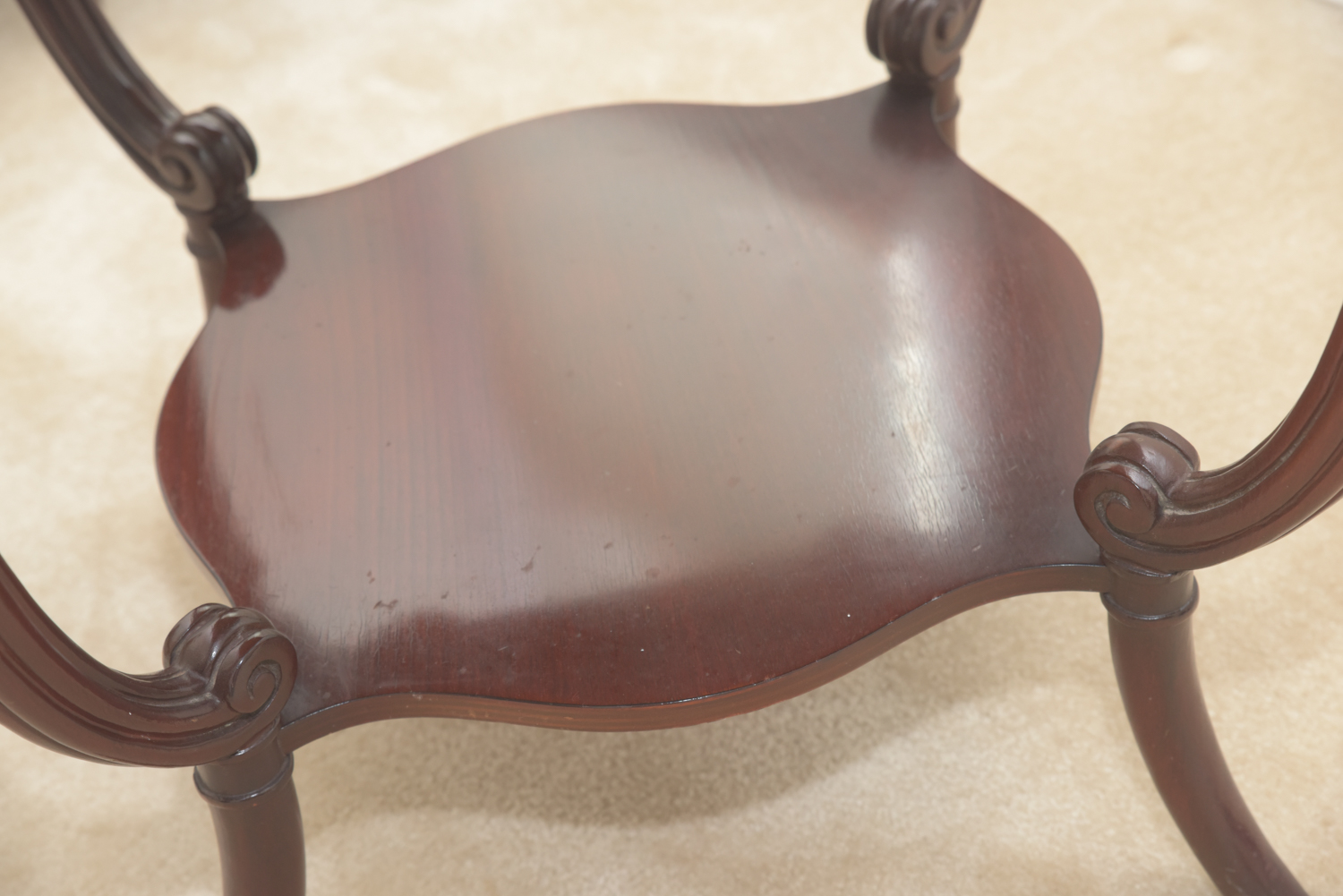 Vintage Leather-Topped Accent Tables