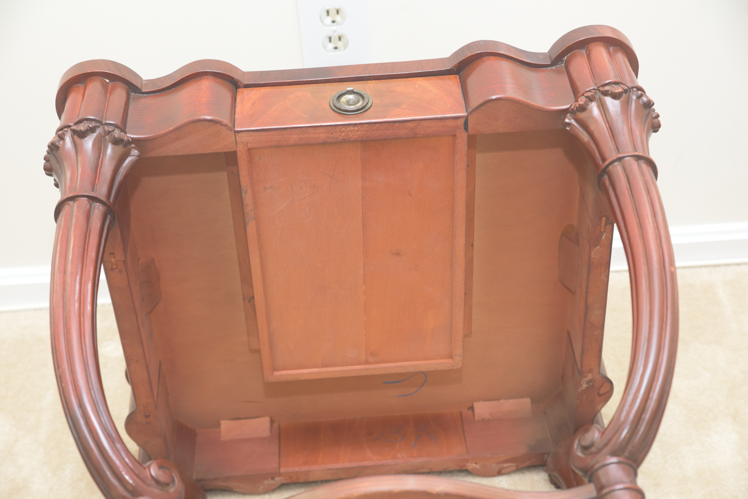 Vintage Leather-Topped Accent Tables