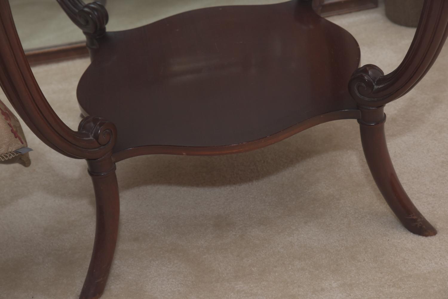 Vintage Leather-Topped Accent Tables
