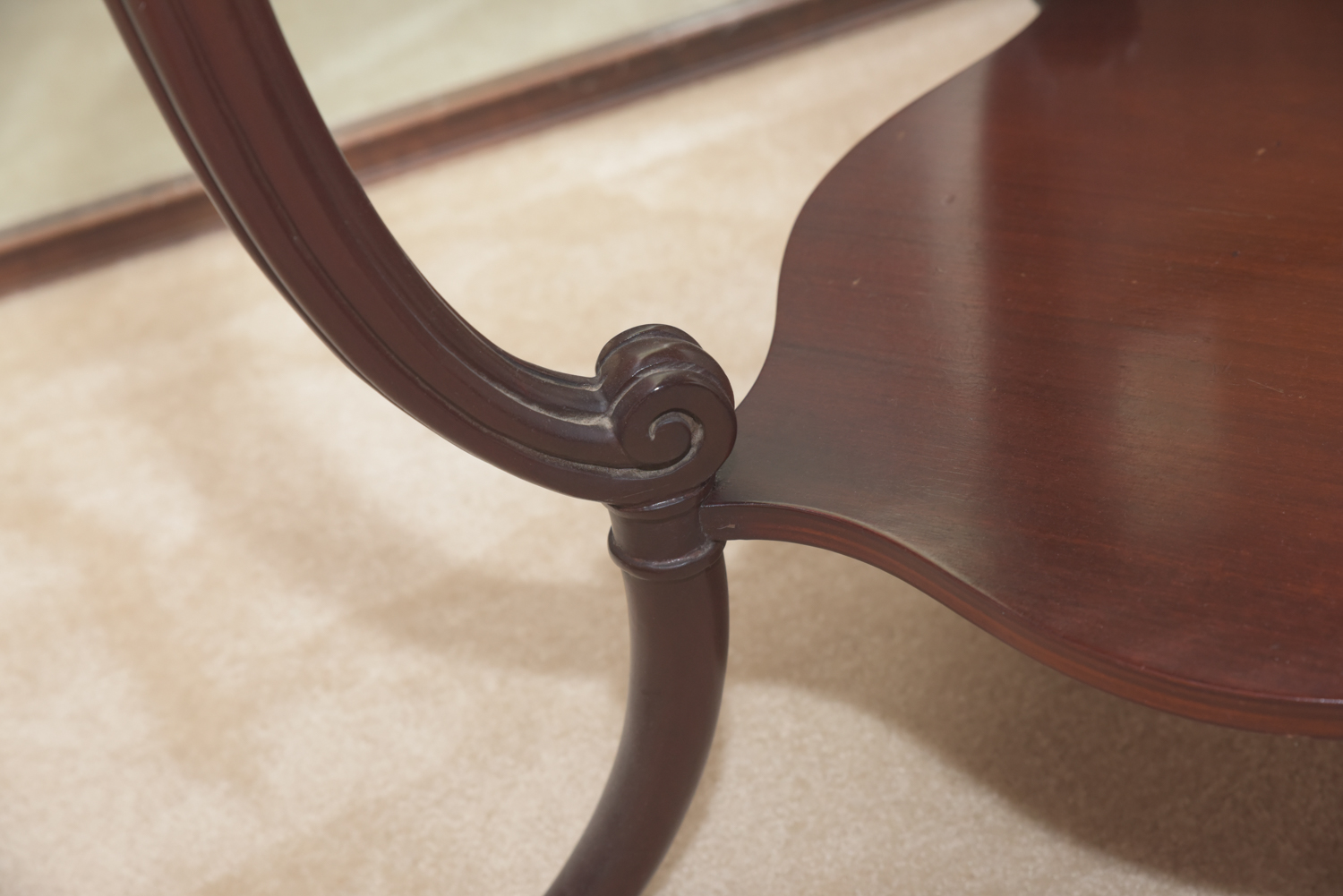 Vintage Leather-Topped Accent Tables