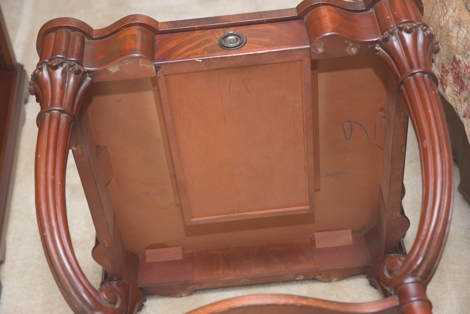 Vintage Leather-Topped Accent Tables