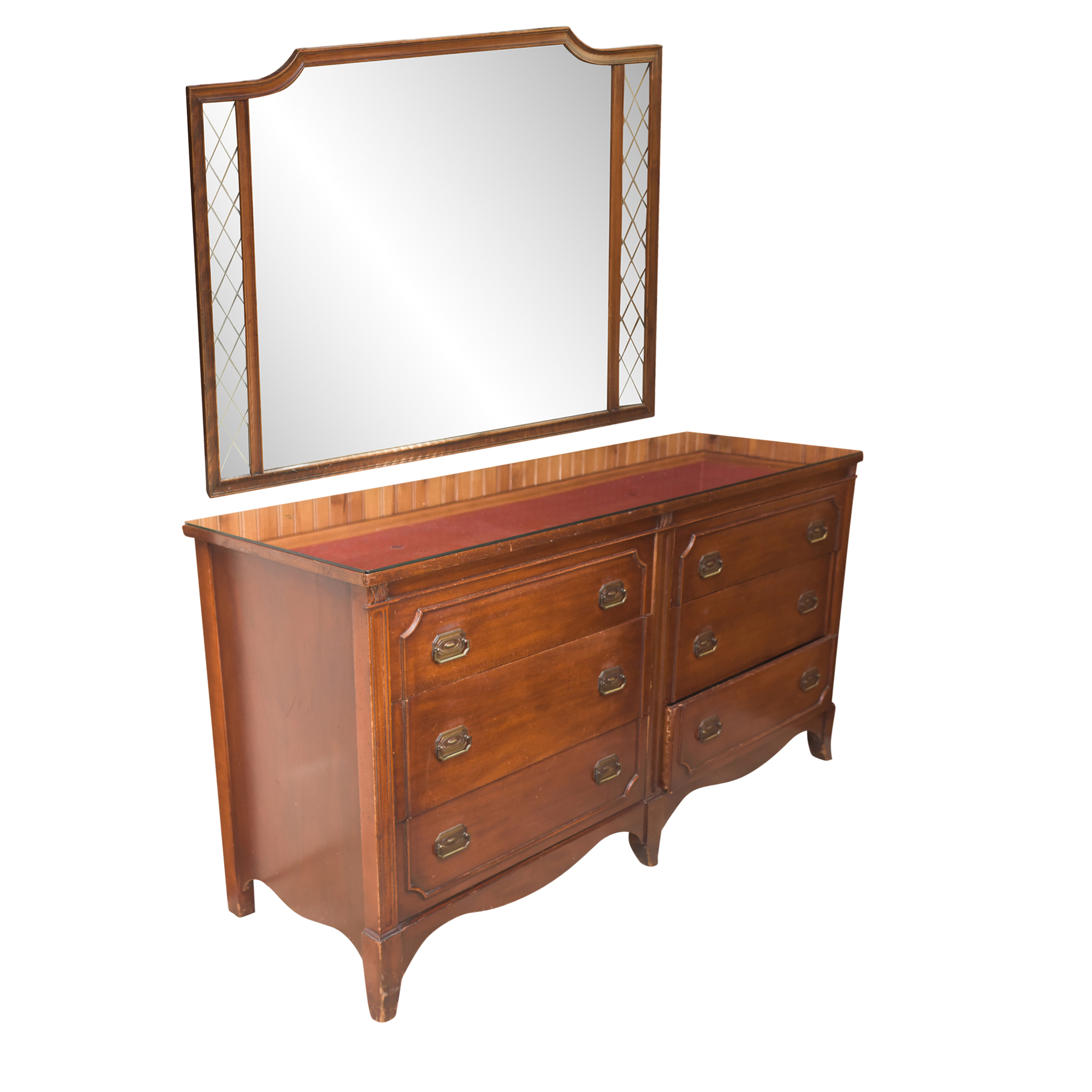 Vintage Chest of Drawers with Mirror by Ebert Furniture Co.