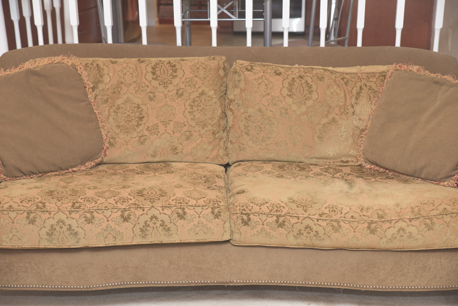 Fairfield Sofa with Floral Patterned Cushions