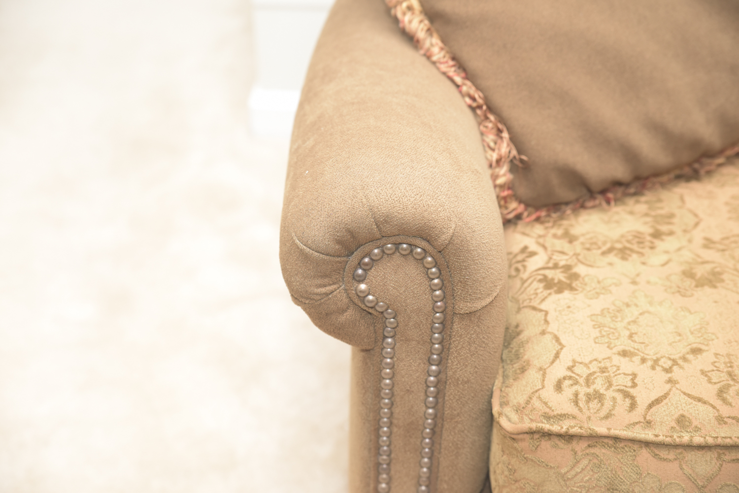 Fairfield Sofa with Floral Patterned Cushions