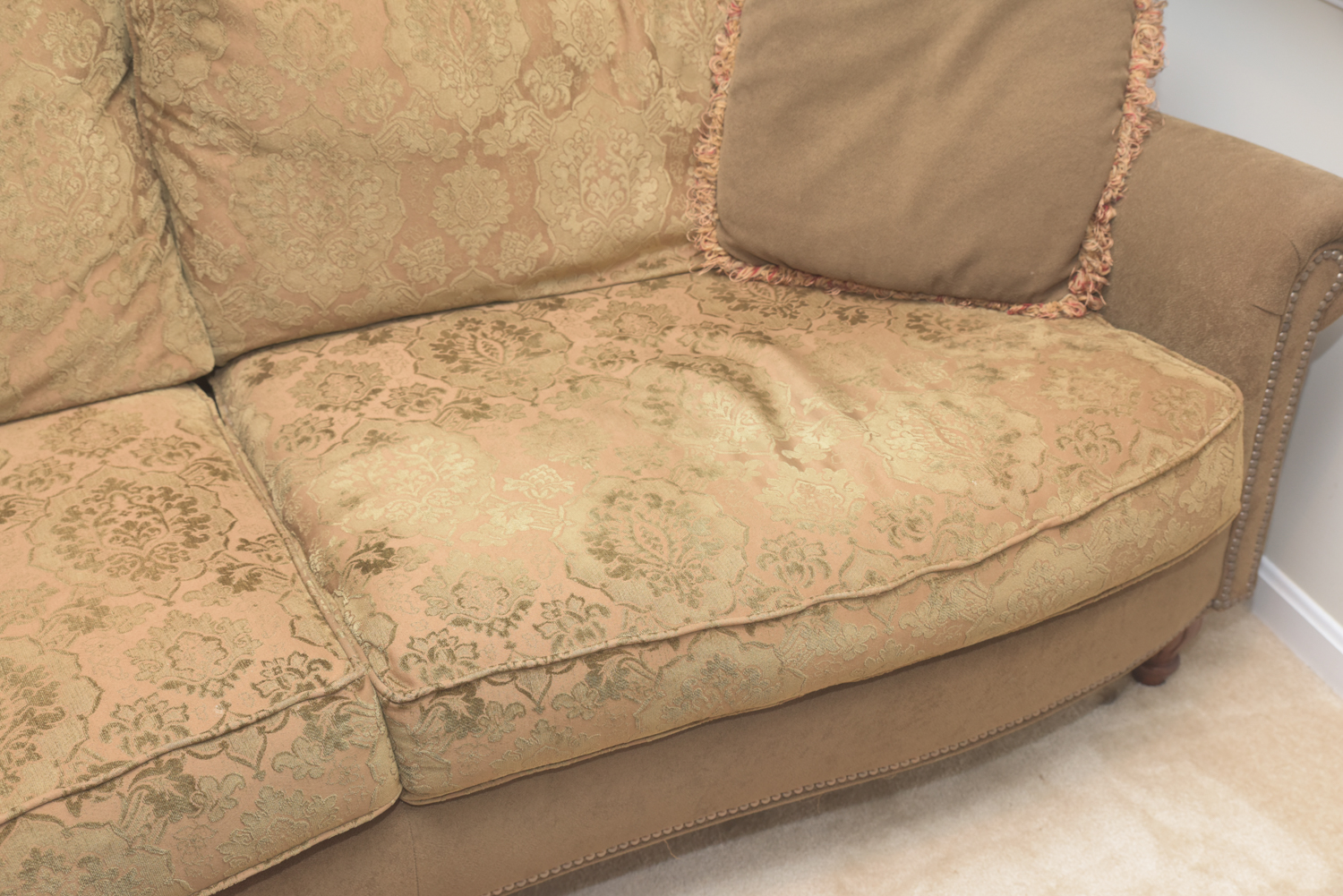 Fairfield Sofa with Floral Patterned Cushions
