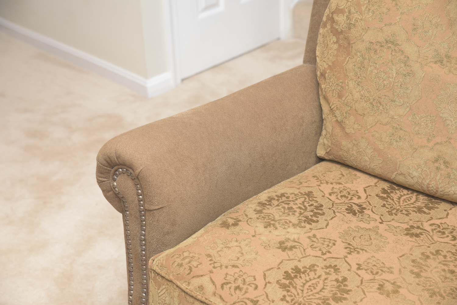 Fairfield Sofa with Floral Patterned Cushions