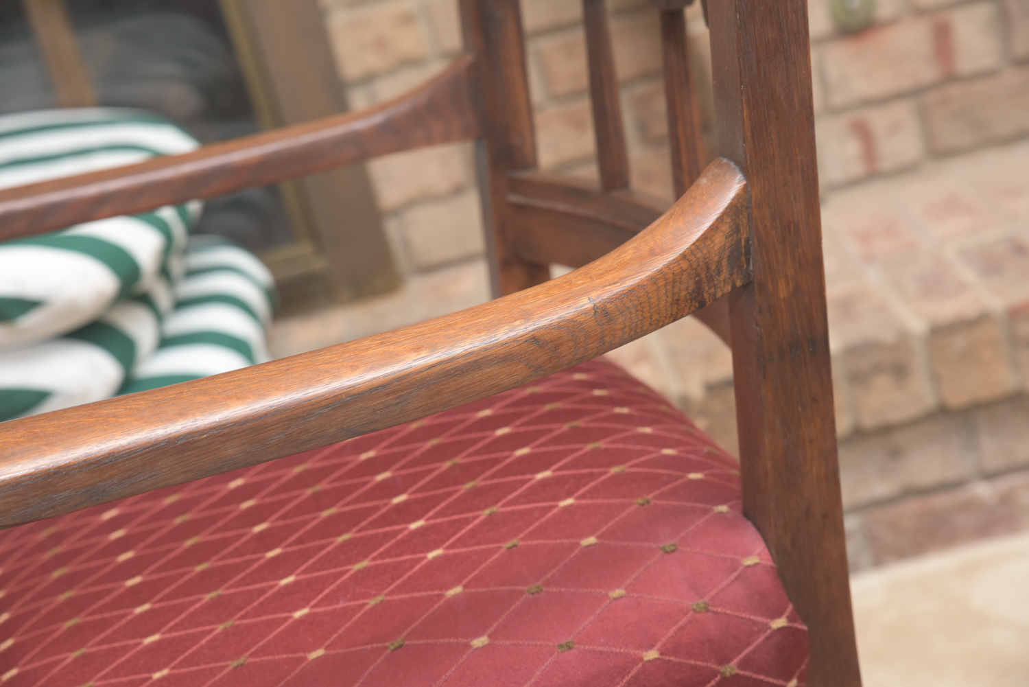 Vintage Oak Spanish Renaissance Style Armchair